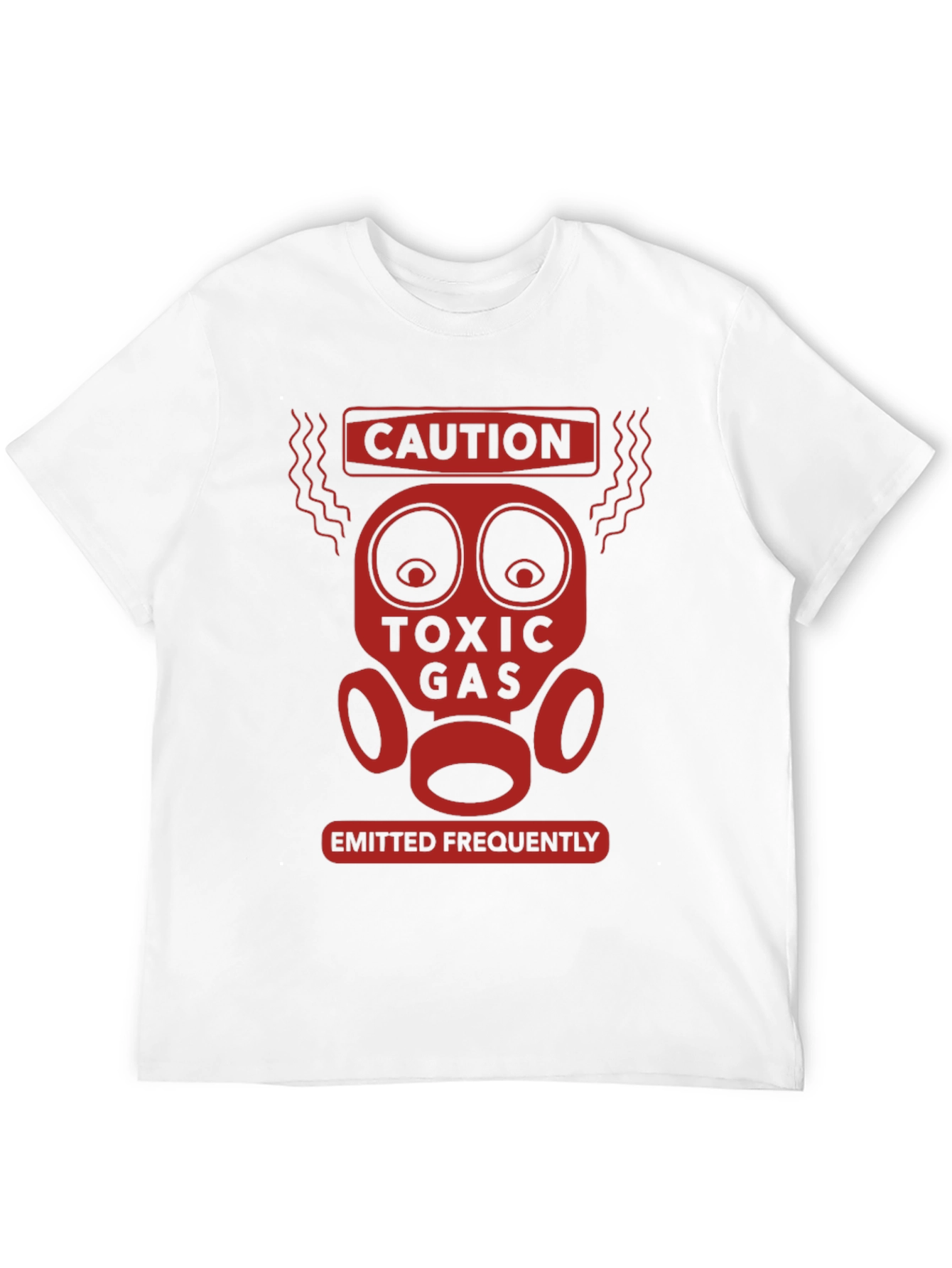 Caution Toxic Gas Funny Graphic T-Shirt