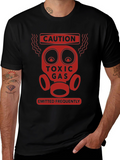 Caution Toxic Gas Funny Graphic T-Shirt