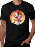 Cartoon Cat Graphic T-Shirt