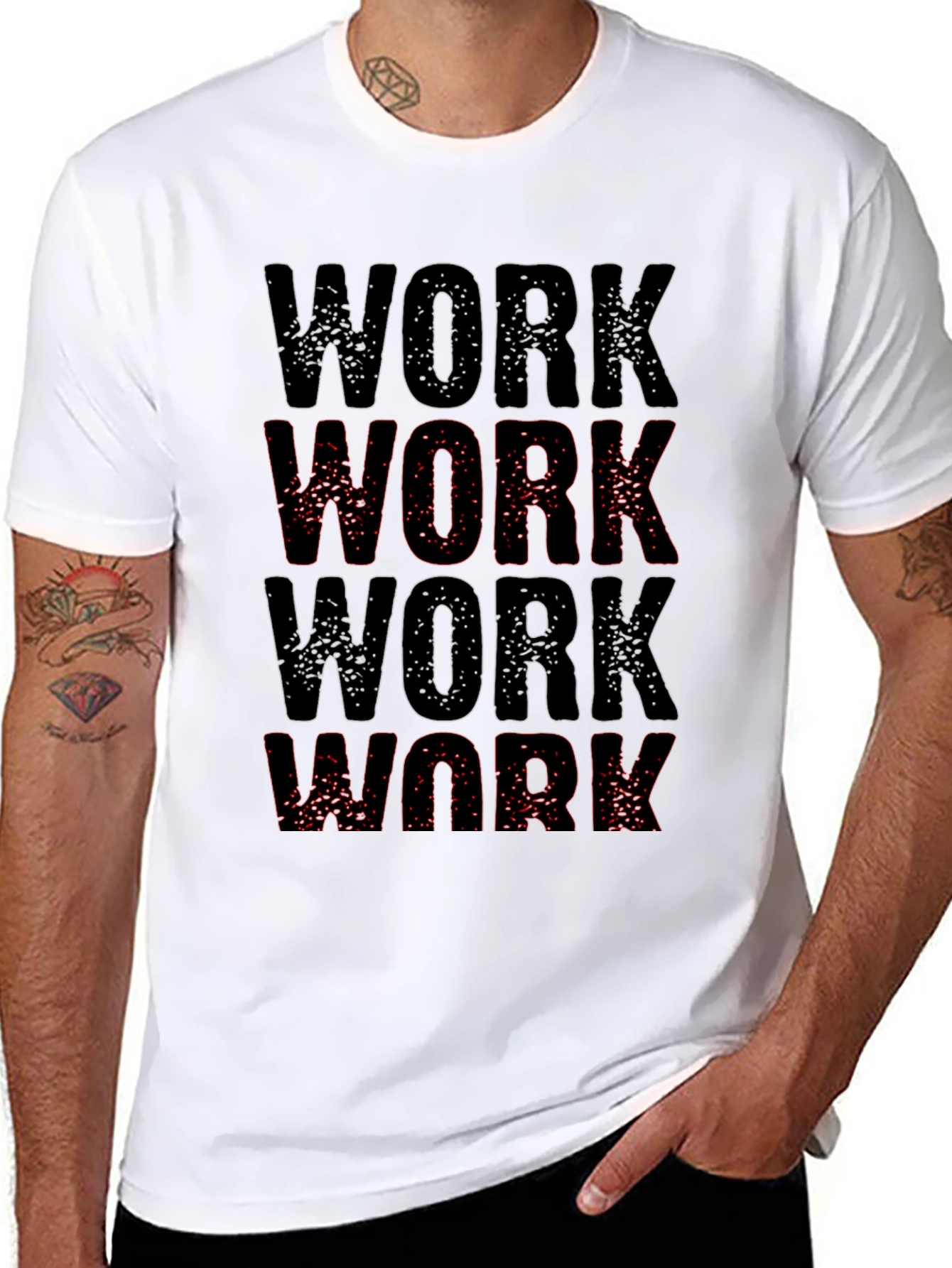 Work Graphic T-Shirt - Premium Cotton Tee