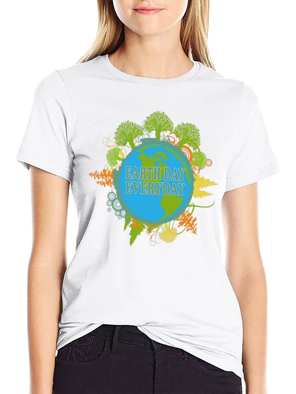 Earth Day Everyday Graphic T-Shirt - Unisex Black Tee
