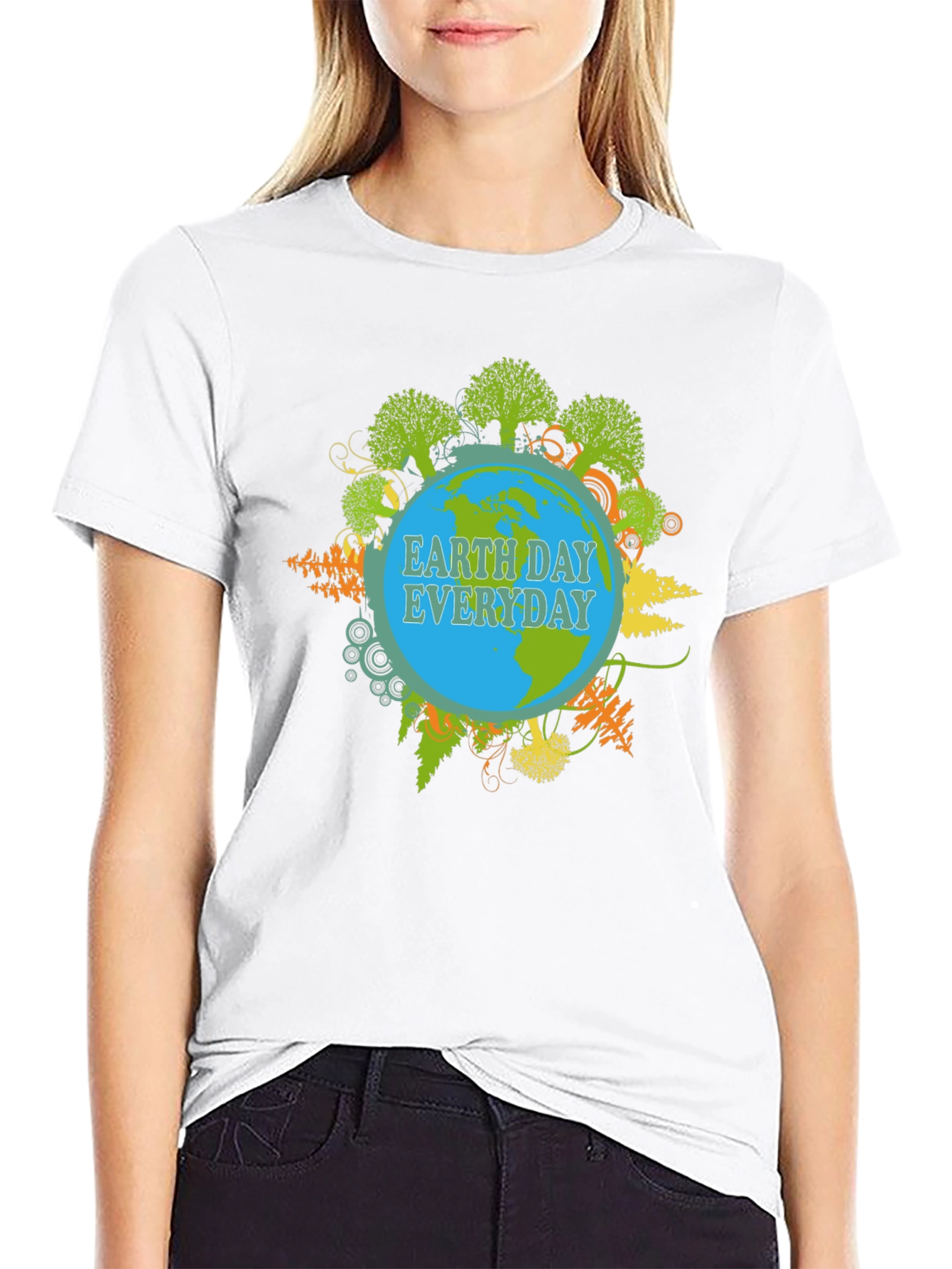 Earth Day Everyday Graphic T-Shirt - Unisex Black Tee