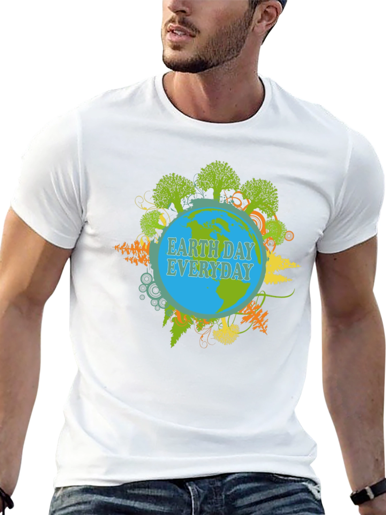 Earth Day Everyday Graphic T-Shirt - Unisex Black Tee