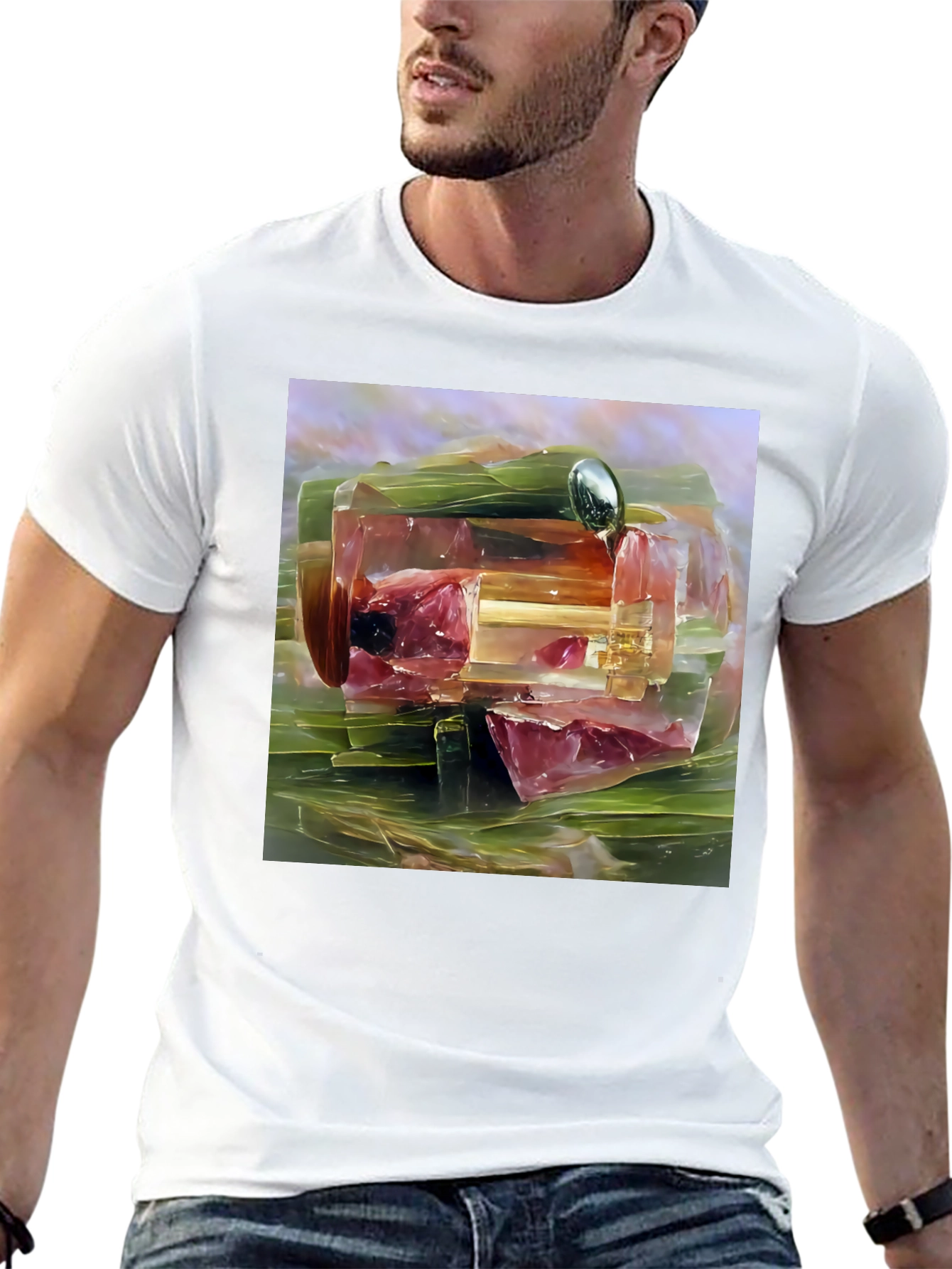 Abstract Food Art T-Shirt - Unique Graphic Tee