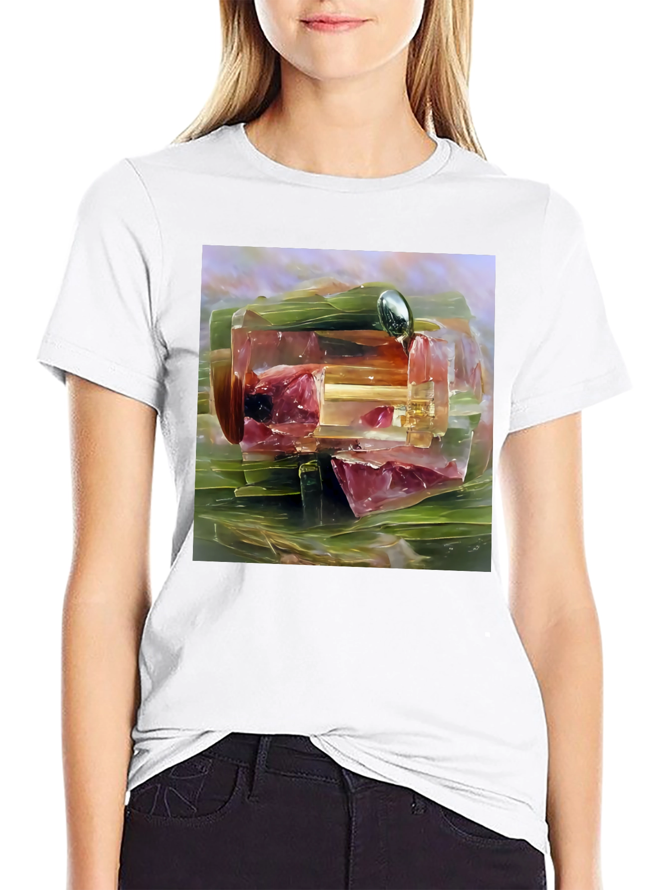 Abstract Food Art T-Shirt - Unique Graphic Tee