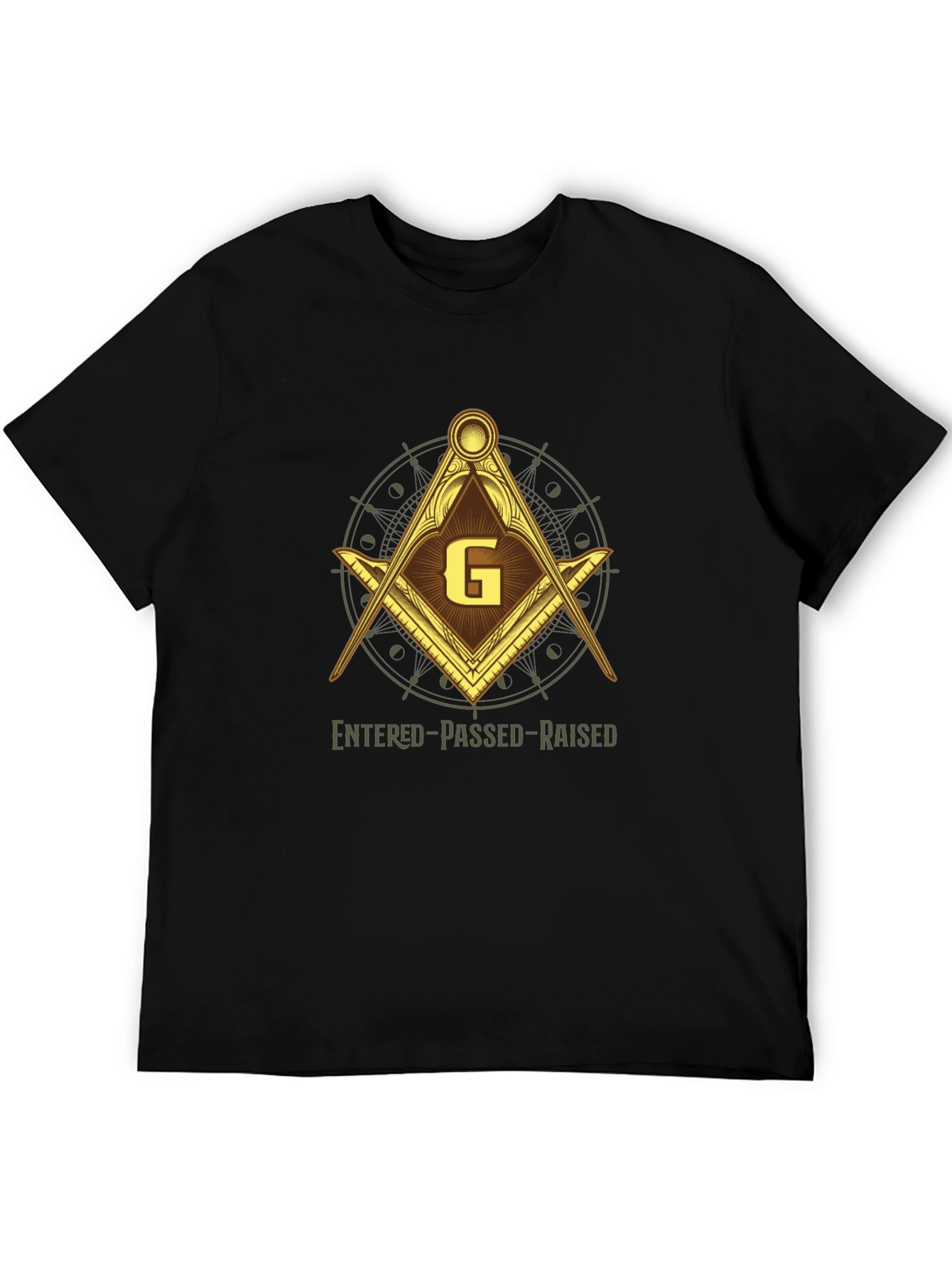 Masonic Compass & Square Graphic Tee - Entered Passed Raised