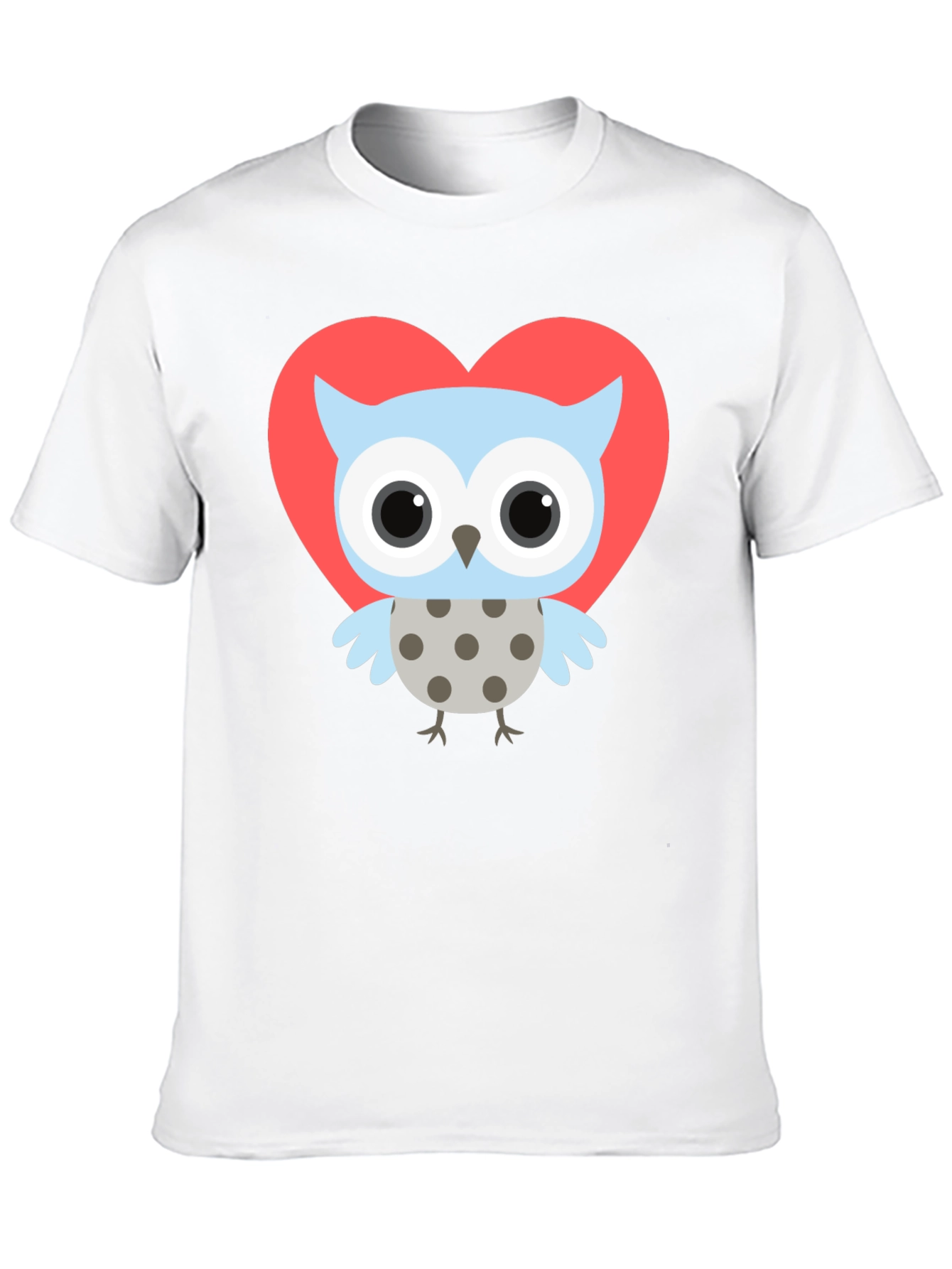 Owl Heart T-Shirt - Cute Graphic Tee