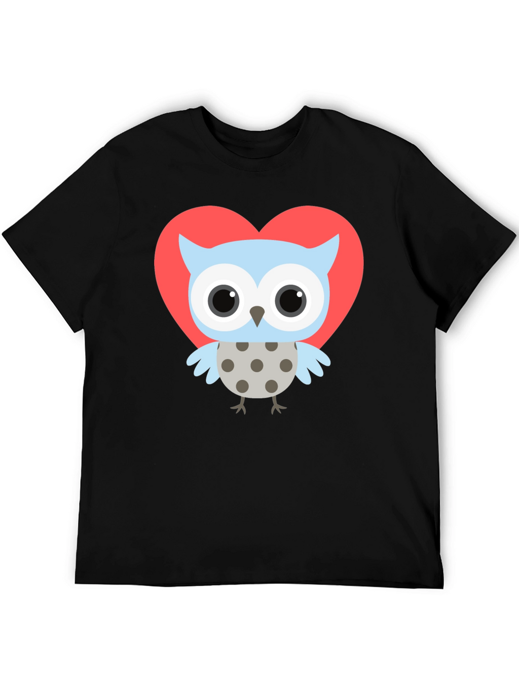 Owl Heart T-Shirt - Cute Graphic Tee
