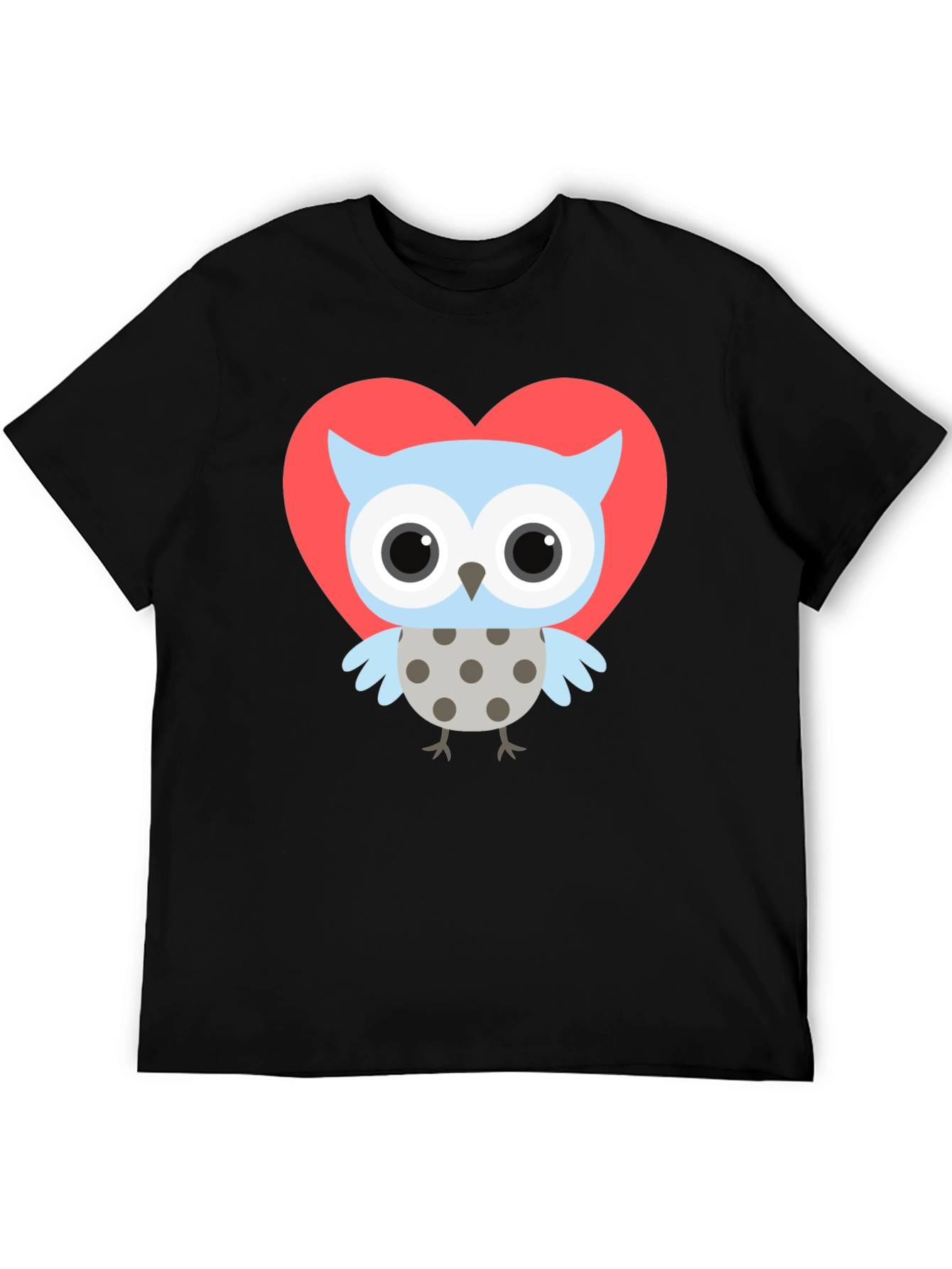Owl Heart T-Shirt - Cute Graphic Tee