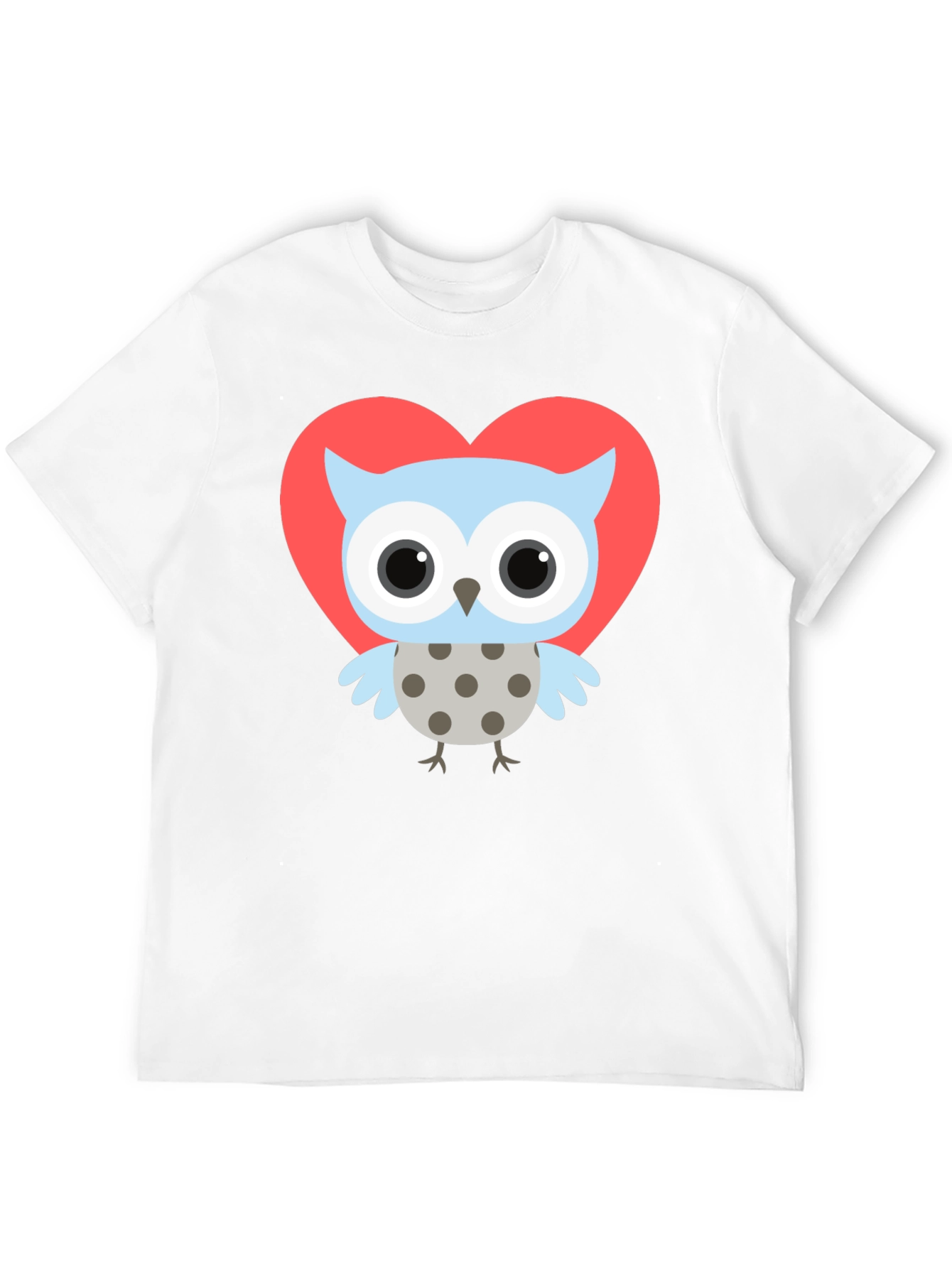 Owl Heart T-Shirt - Cute Graphic Tee