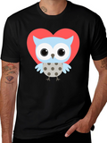 Owl Heart T-Shirt - Cute Graphic Tee