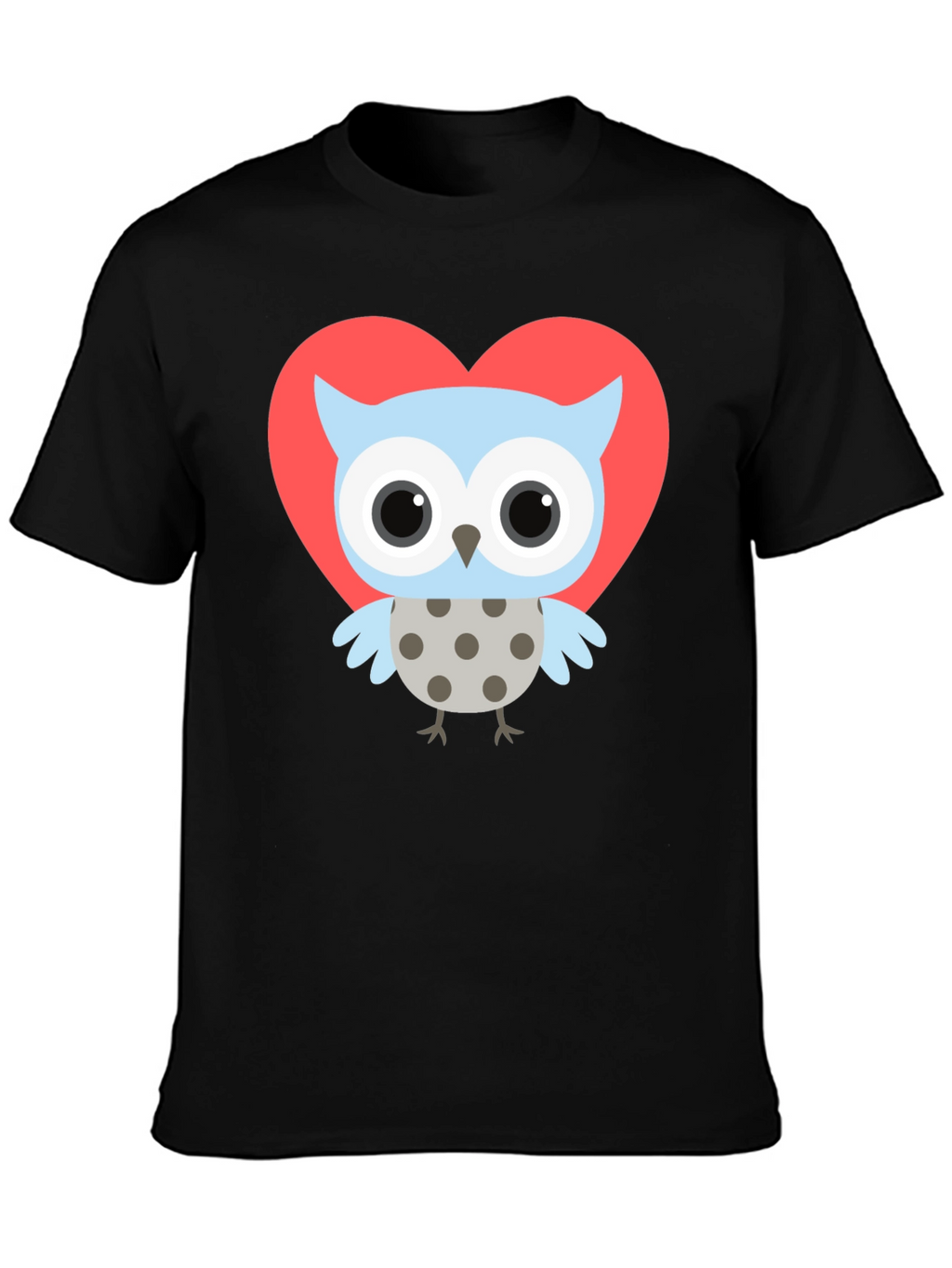 Owl Heart T-Shirt - Cute Graphic Tee