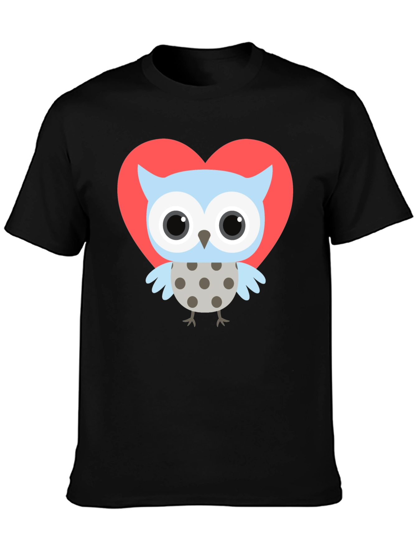 Owl Heart T-Shirt - Cute Graphic Tee