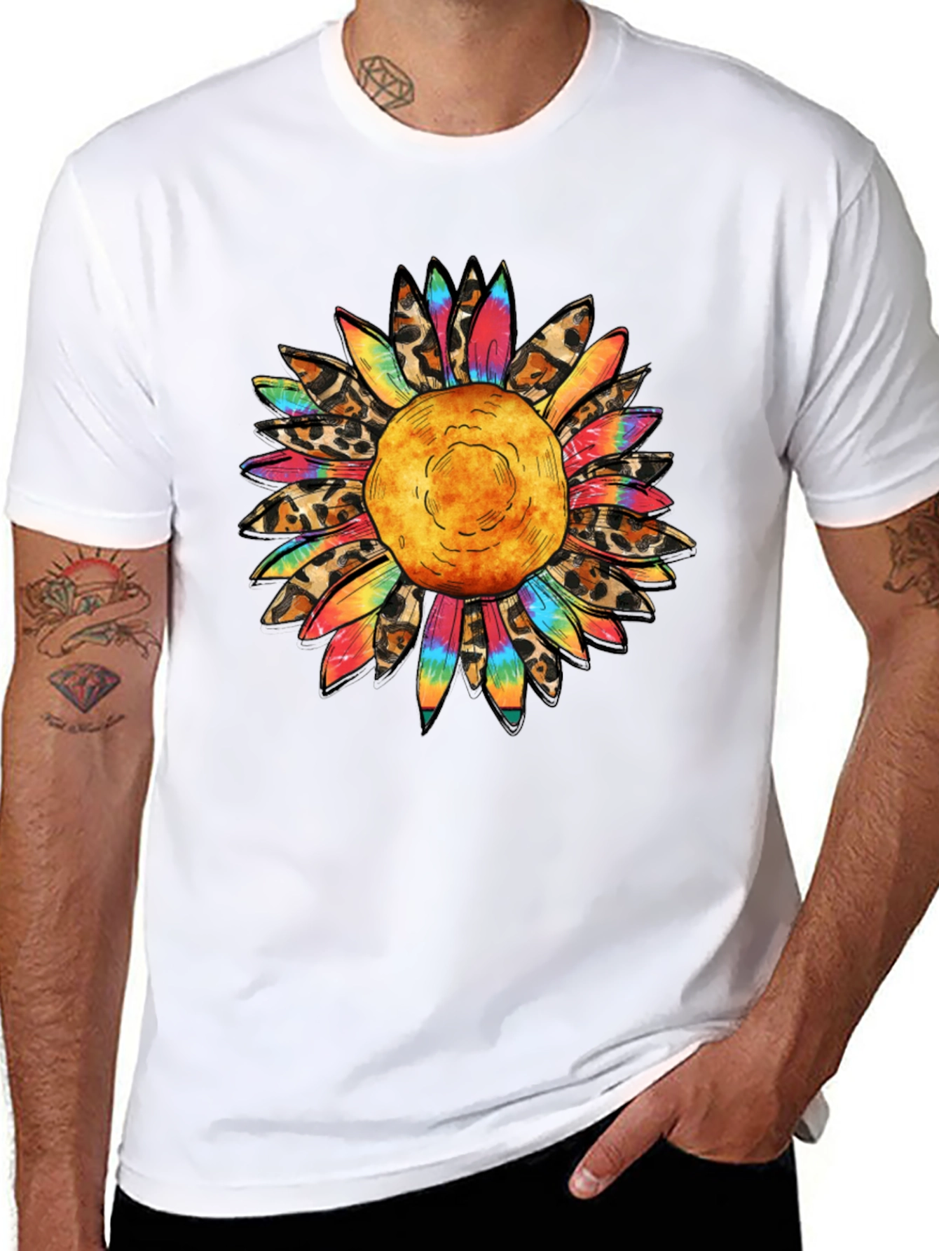 Sunflower Graphic Tee - Mens Black T-Shirt