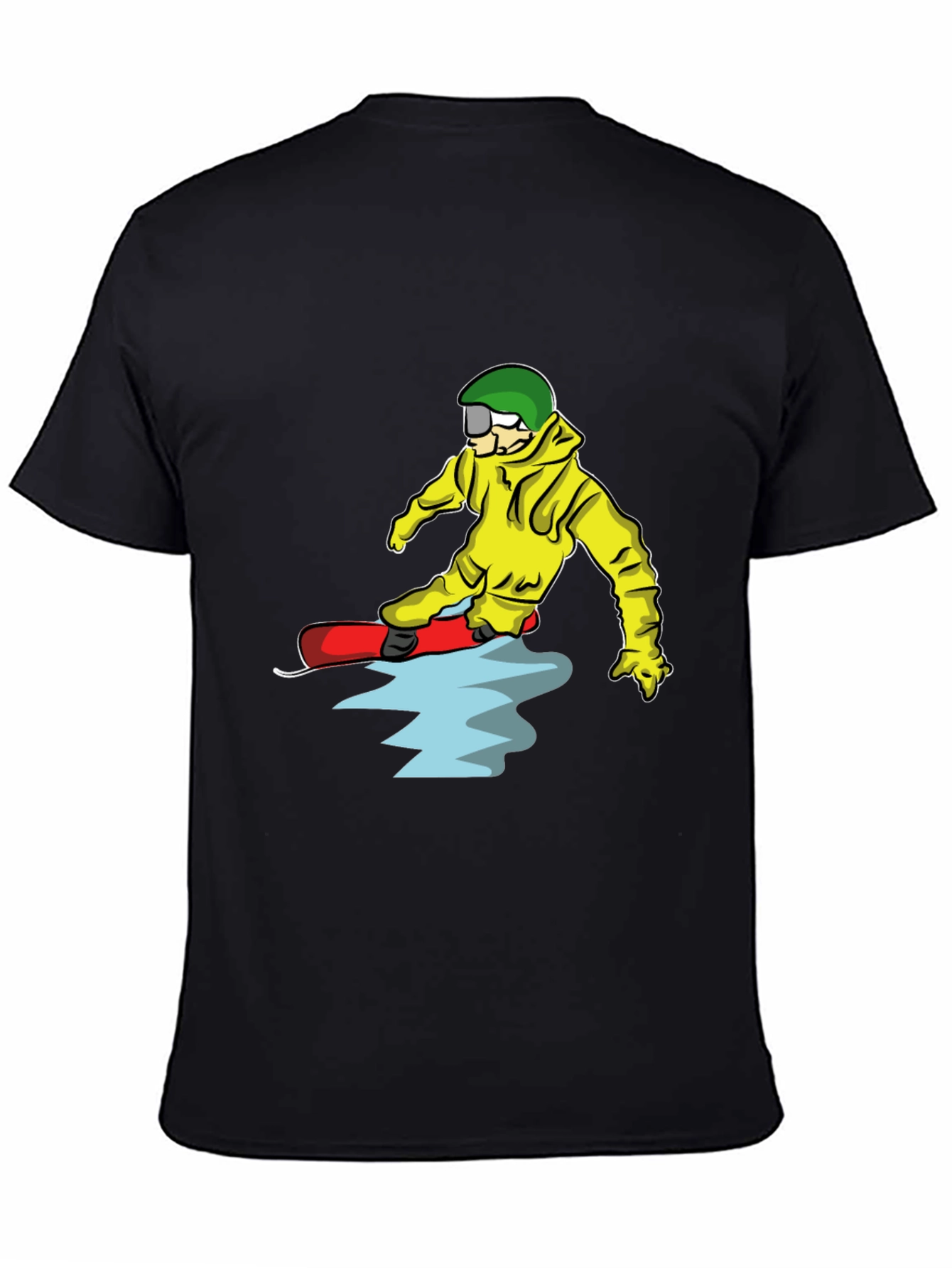 Snowboarder Cartoon Graphic T-Shirt