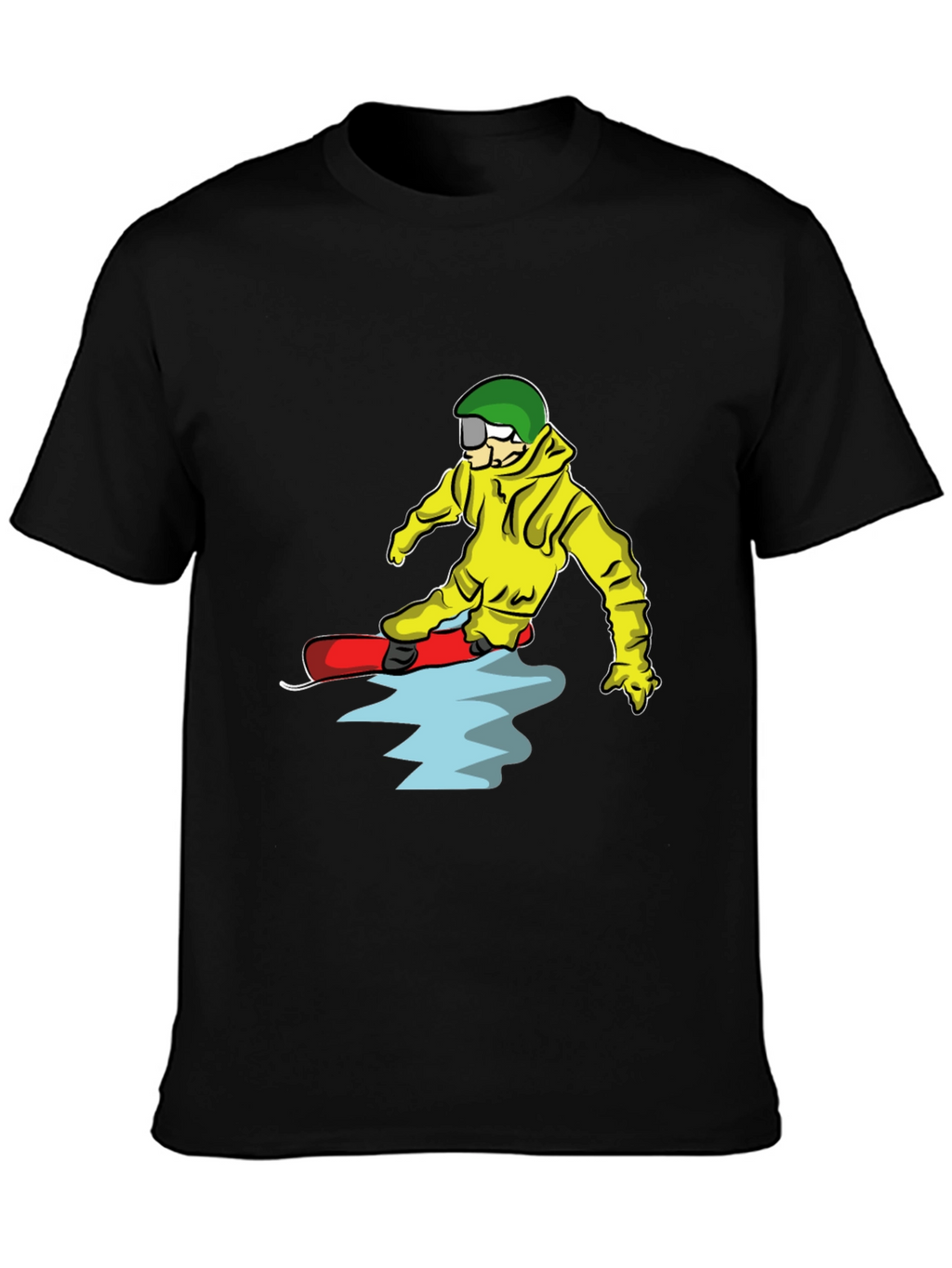 Snowboarder Cartoon Graphic T-Shirt