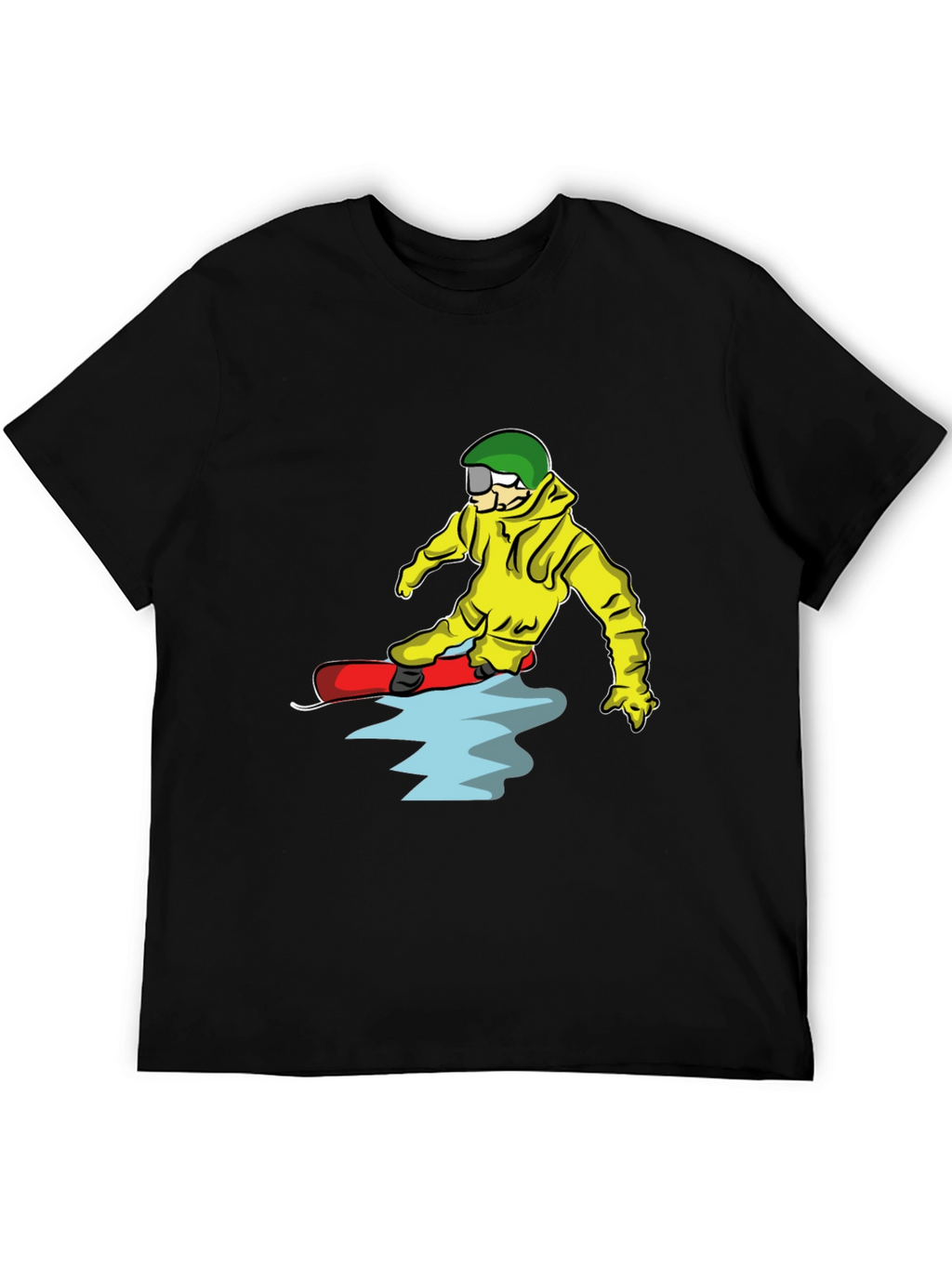 Snowboarder Cartoon Graphic T-Shirt