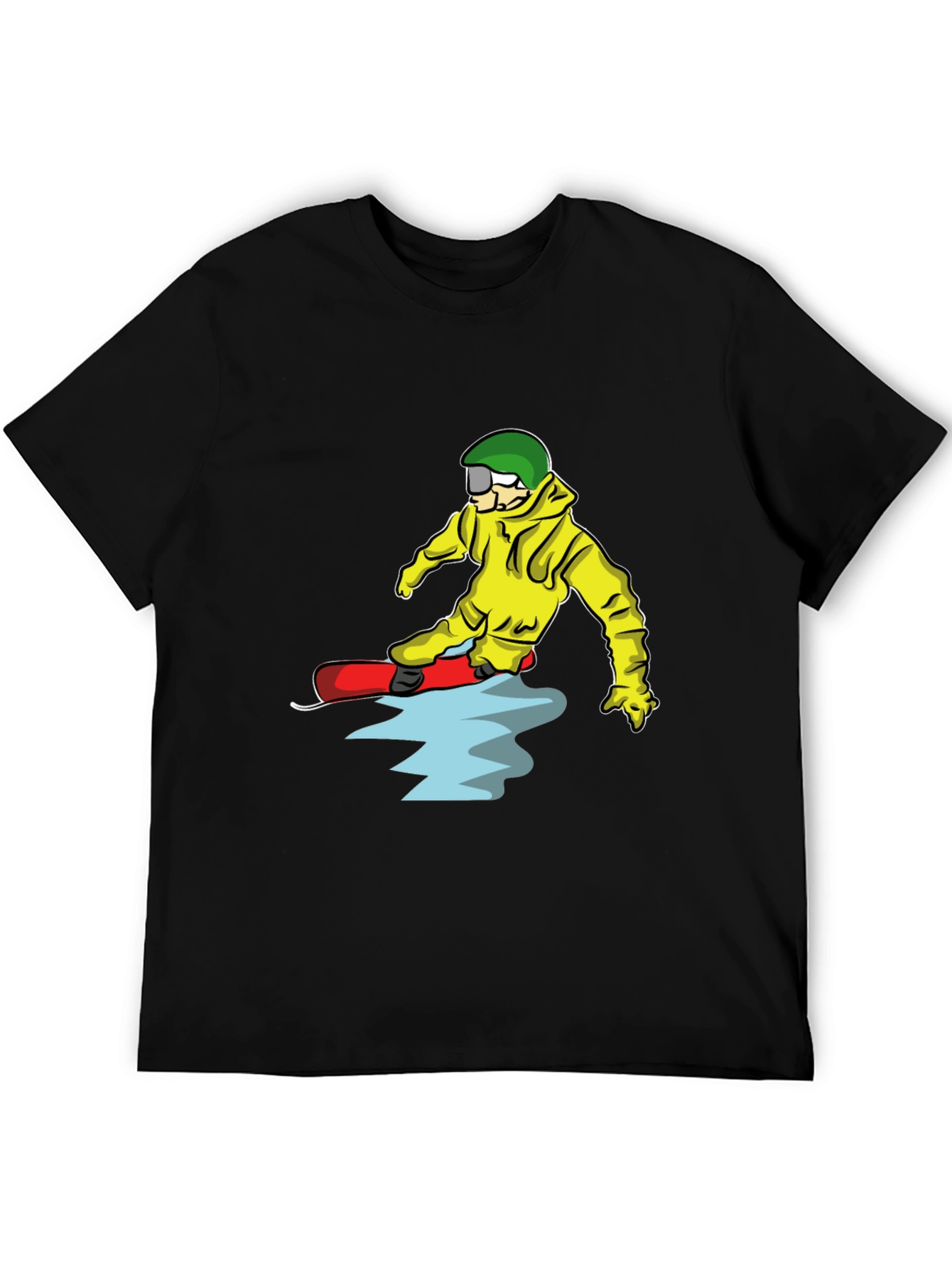 Snowboarder Cartoon Graphic T-Shirt