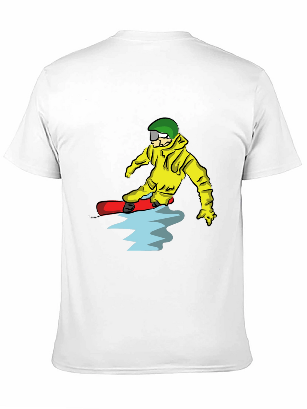 Snowboarder Cartoon Graphic T-Shirt
