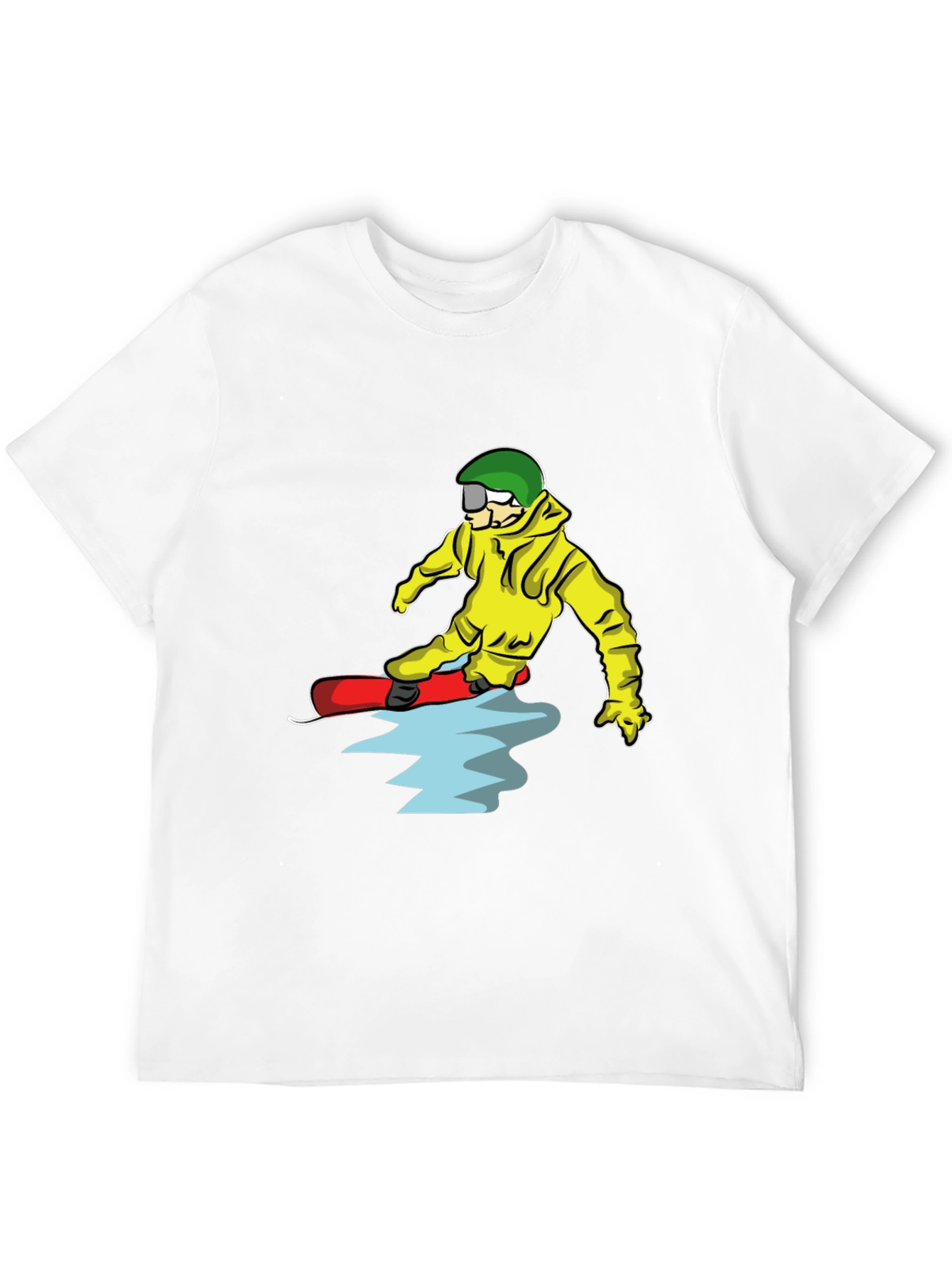 Snowboarder Cartoon Graphic T-Shirt