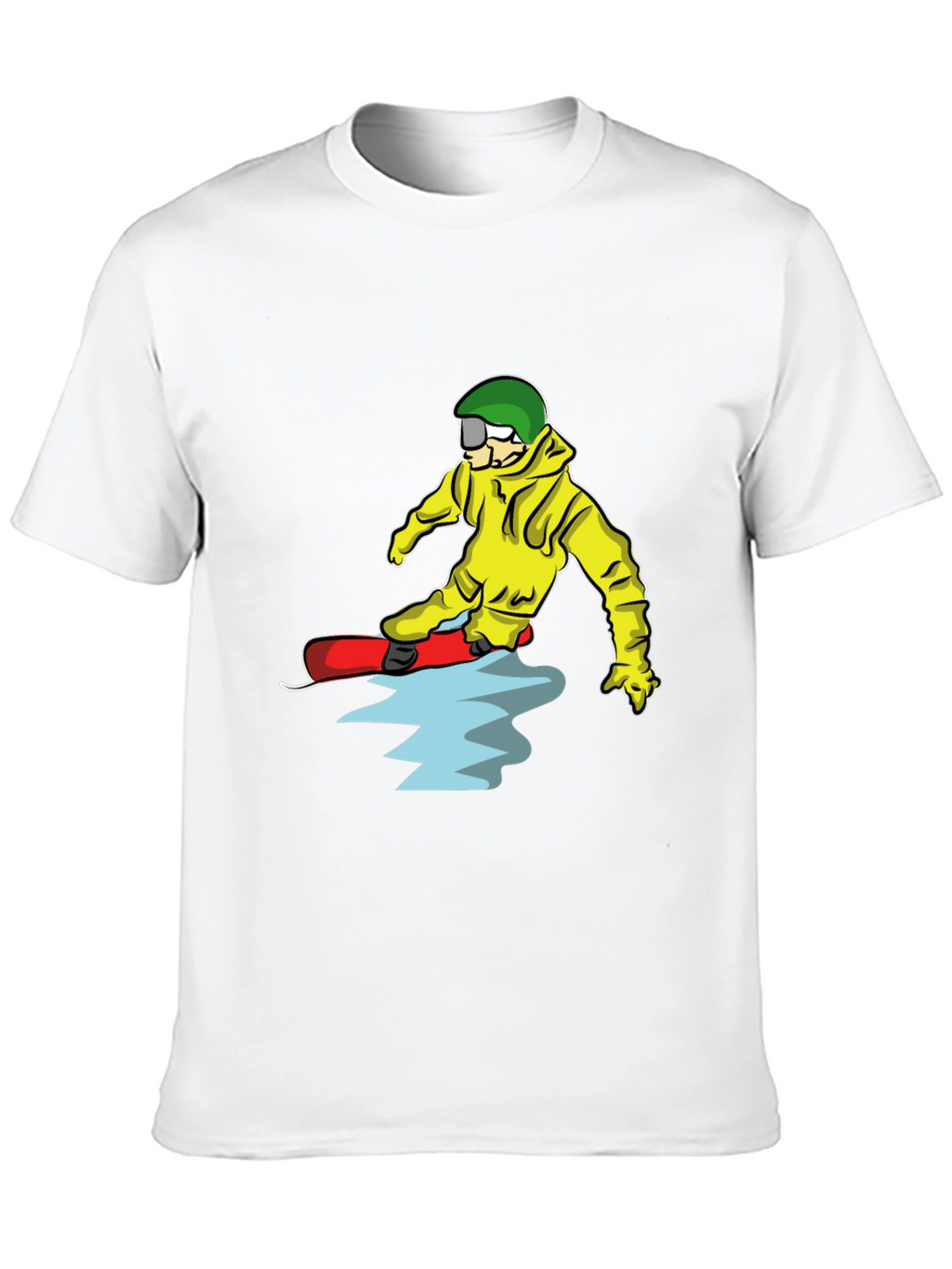 Snowboarder Cartoon Graphic T-Shirt