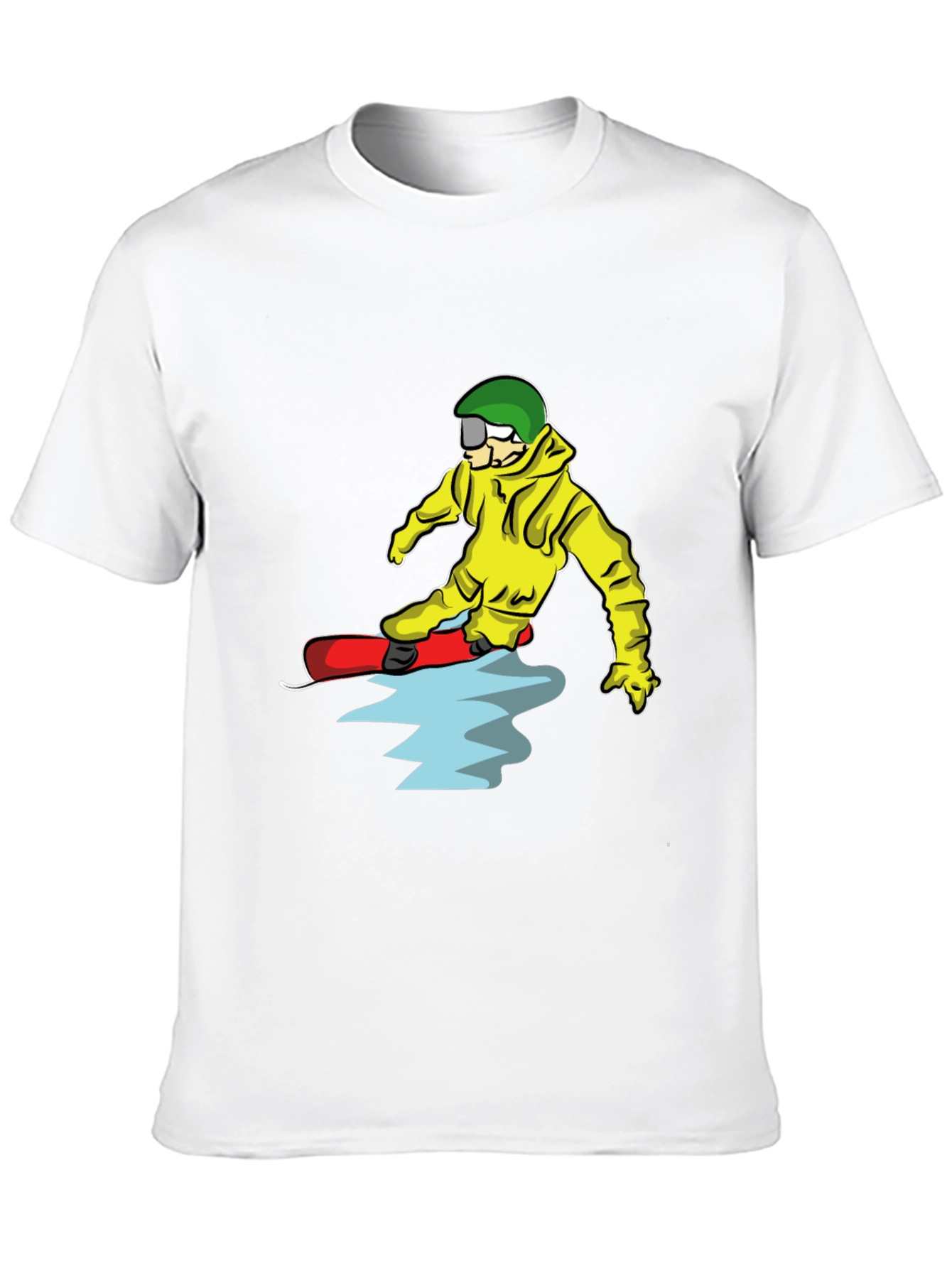 Snowboarder Cartoon Graphic T-Shirt