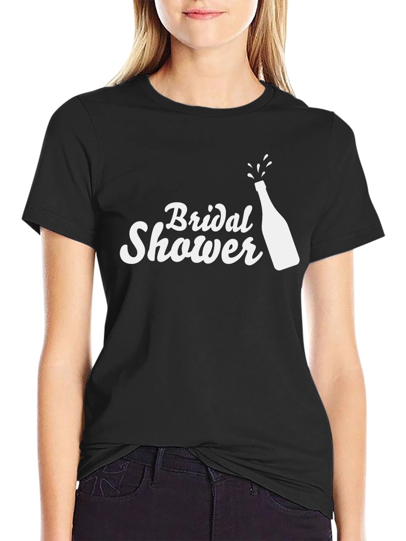 Bridal Shower Black T-Shirt
