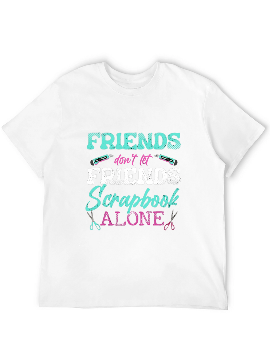 Friends Scrapbook Alone Graphic T-Shirt