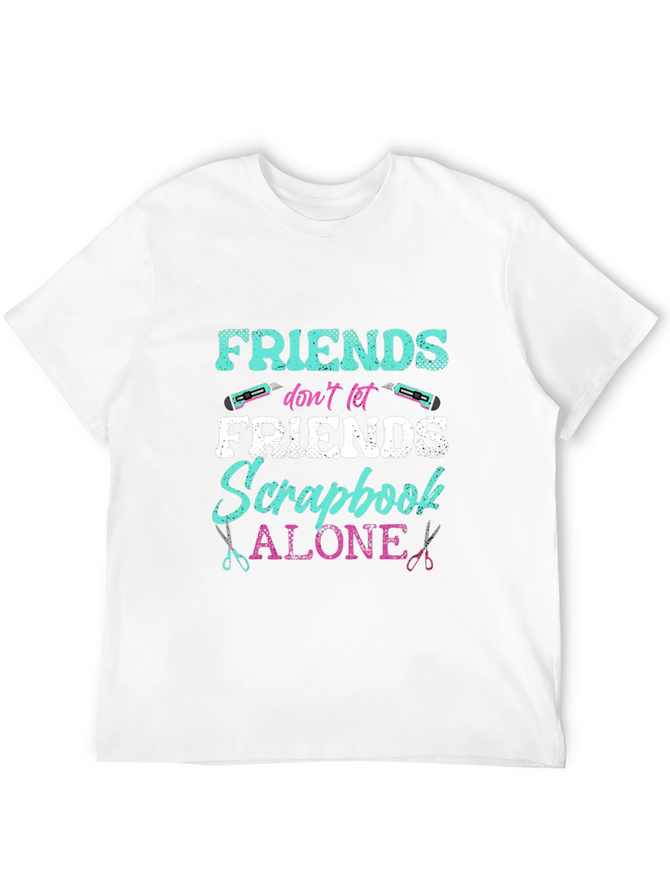 Friends Scrapbook Alone Graphic T-Shirt