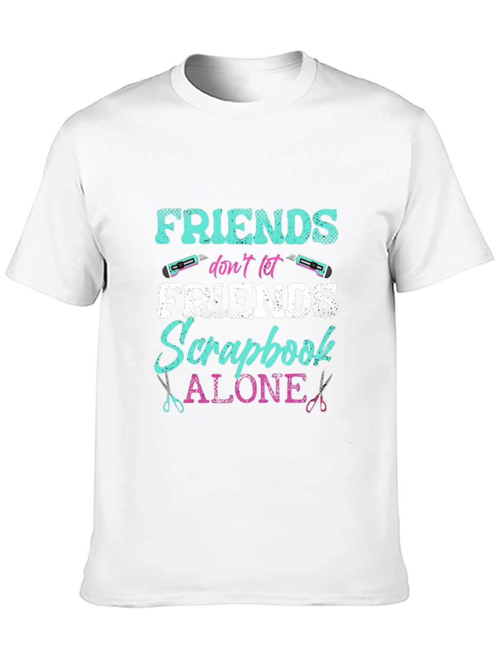 Friends Scrapbook Alone Graphic T-Shirt