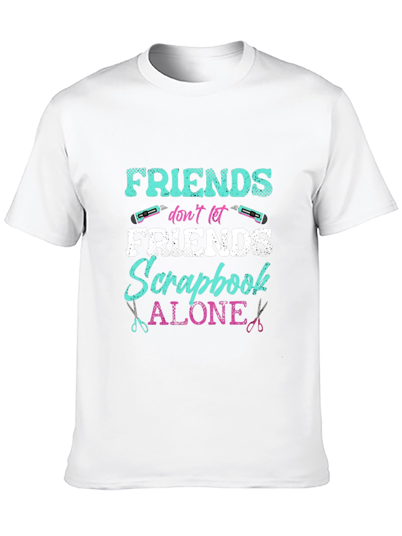 Friends Scrapbook Alone Graphic T-Shirt