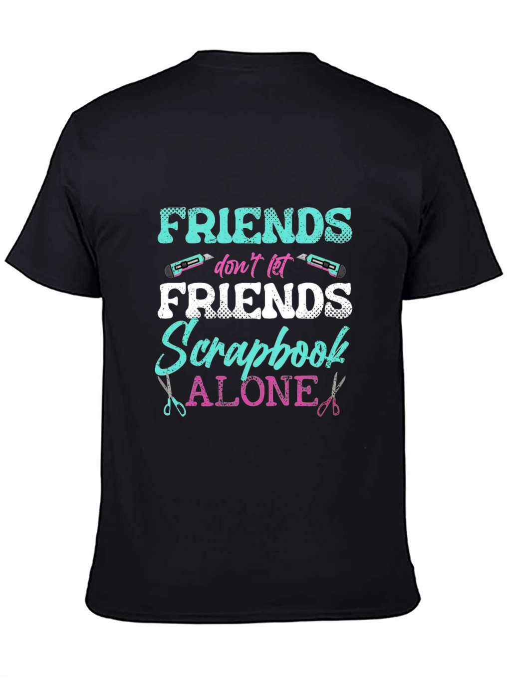 Friends Scrapbook Alone Graphic T-Shirt