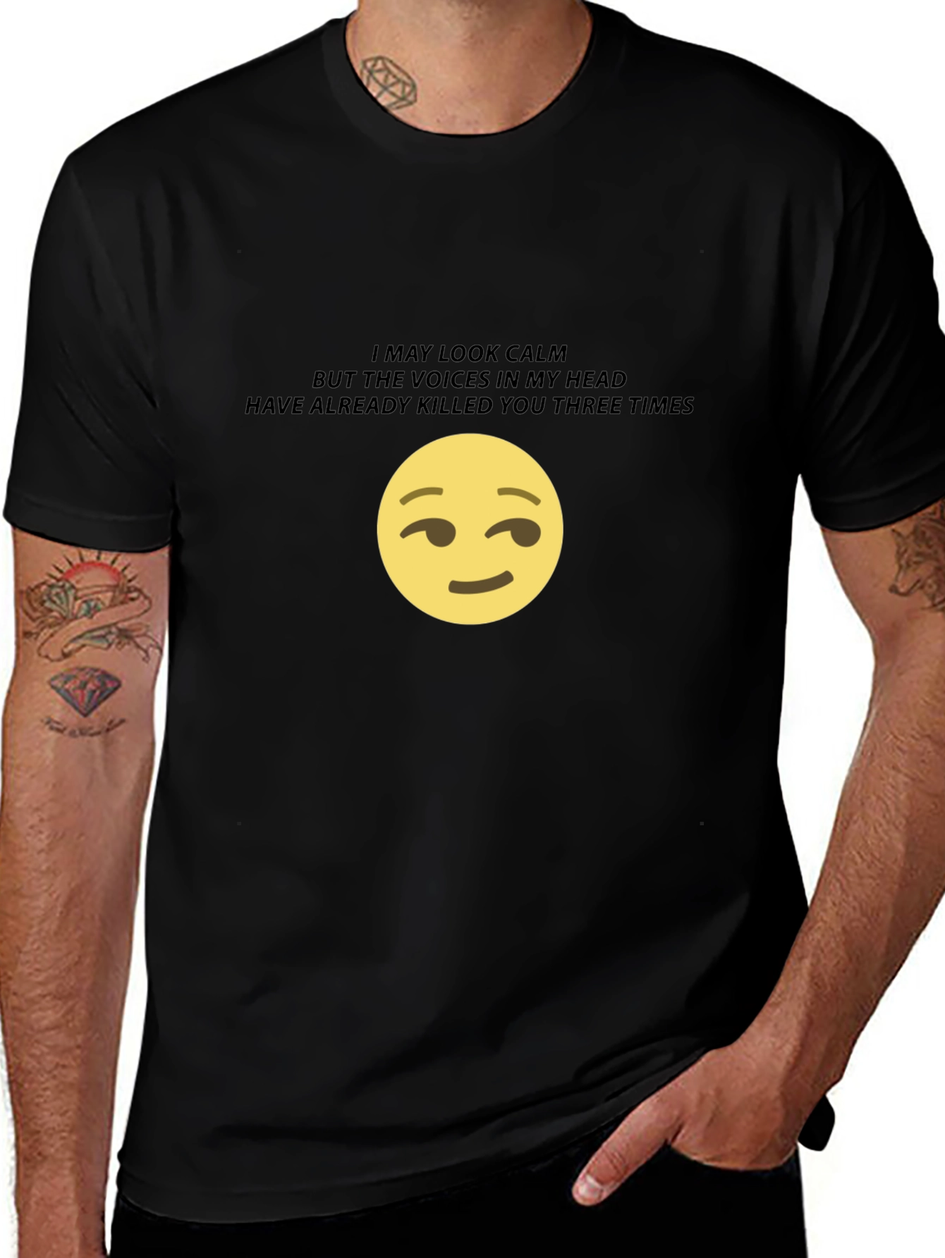 I May Look Calm Graphic T-Shirt