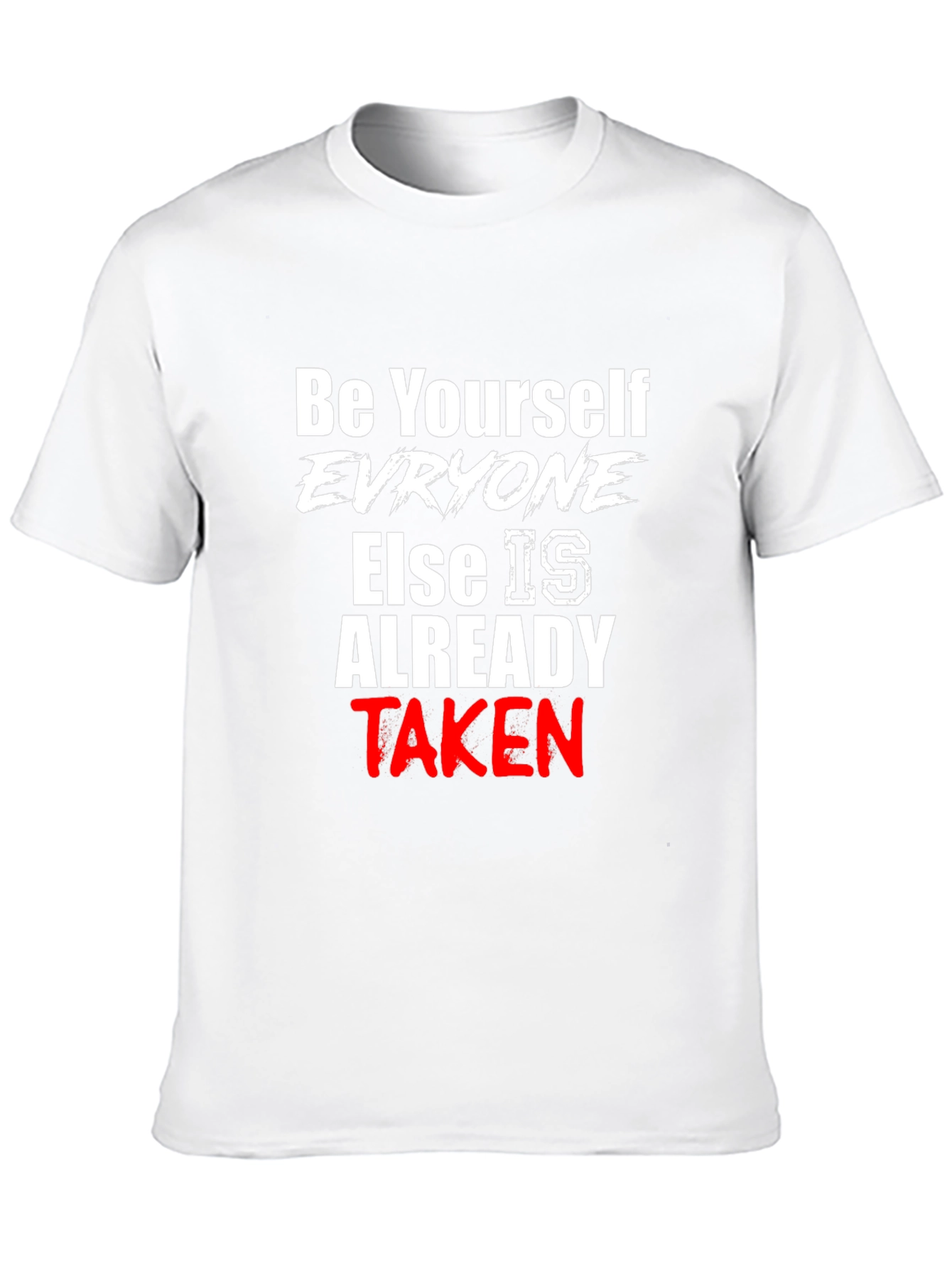 Be Yourself Slogan Graphic T-Shirt