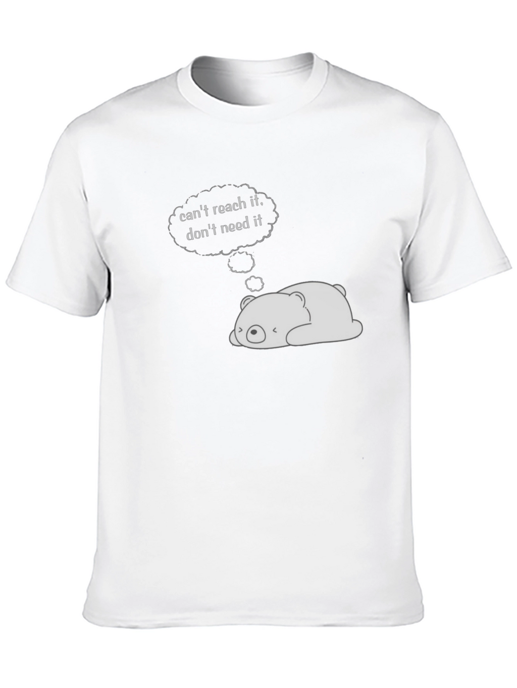 Lazy Bear Graphic Tee - Black Cotton Comfort