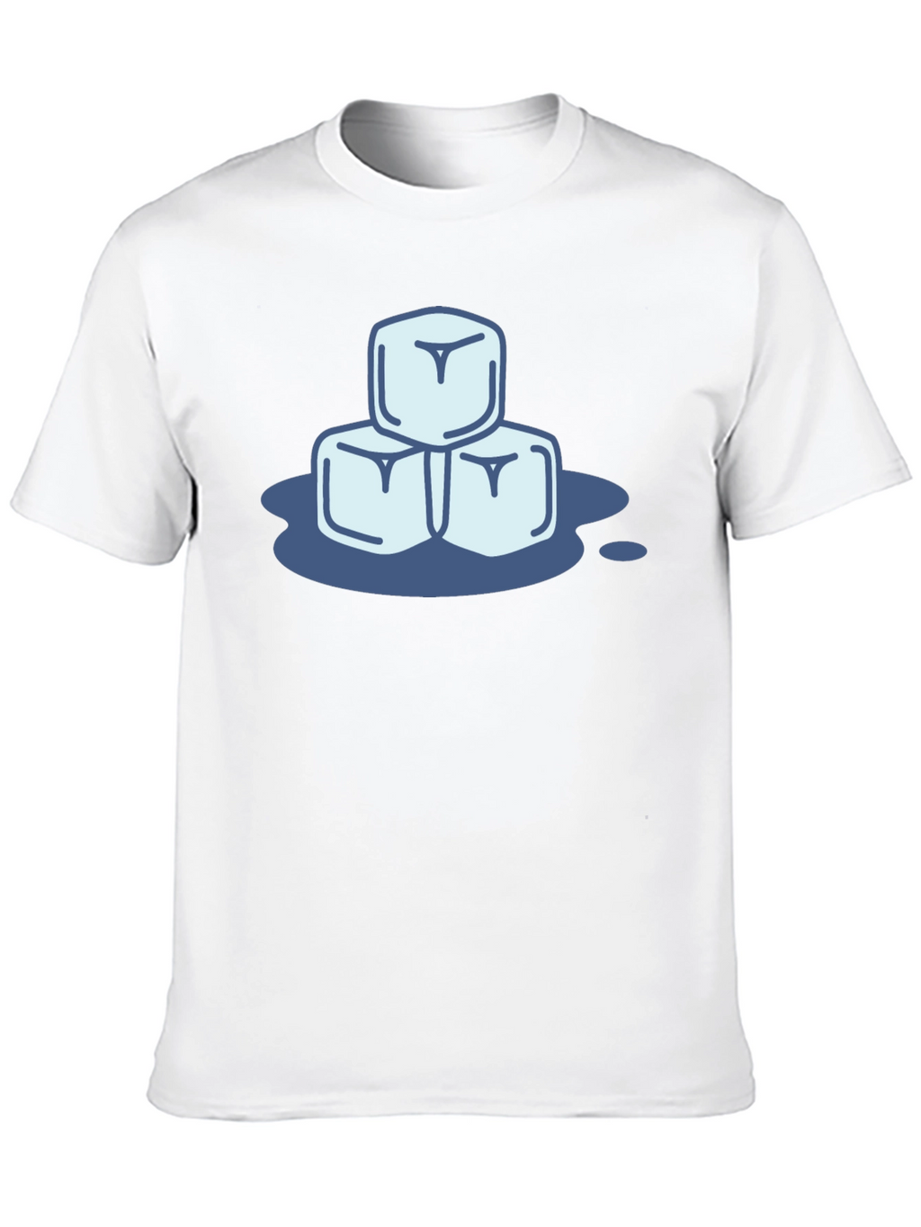 Cool Ice Cubes Graphic Tee - Black Cotton Shirt