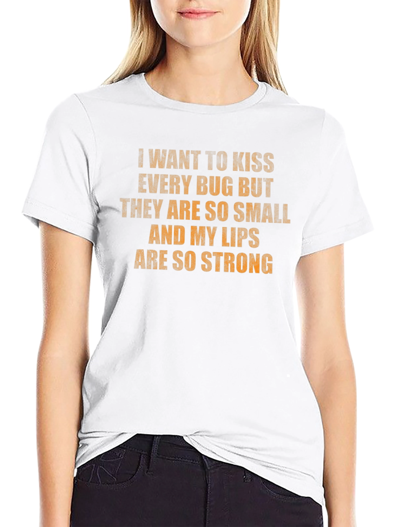 Kiss Every Bug T-Shirt - Strong Lips Funny Tee