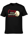 Crazy Proud Baseball Nanny T-Shirt