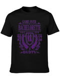 Game Over Bachelorette Party Tee - Purple Print