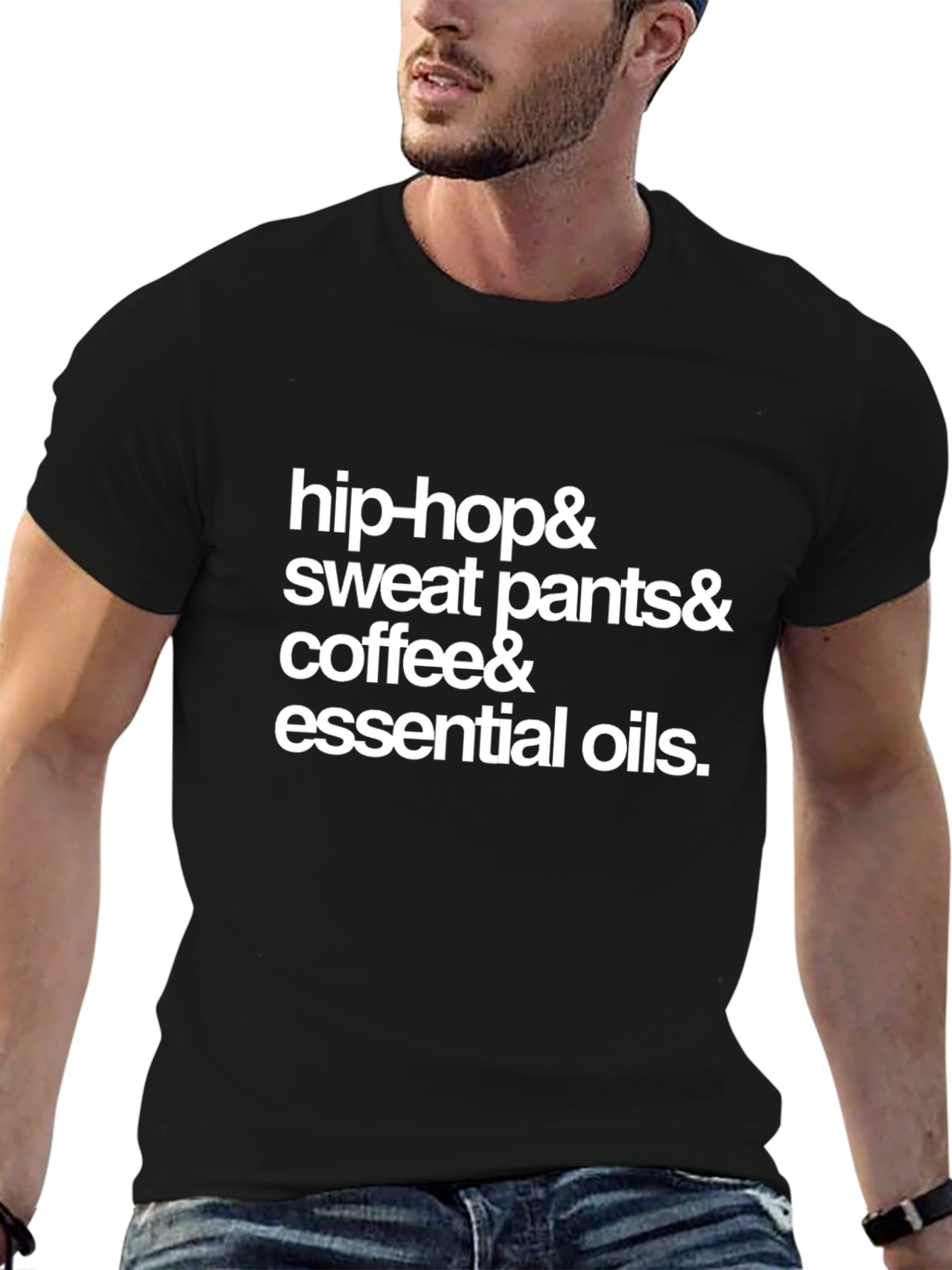 Hip-Hop Sweatpants Coffee & Essential Oils T-Shirt