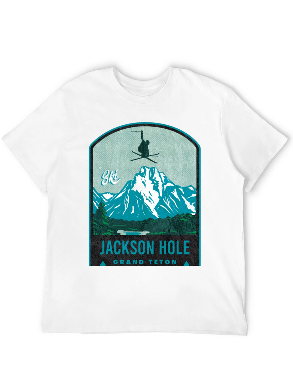 Jackson Hole Grand Teton Ski T-Shirt