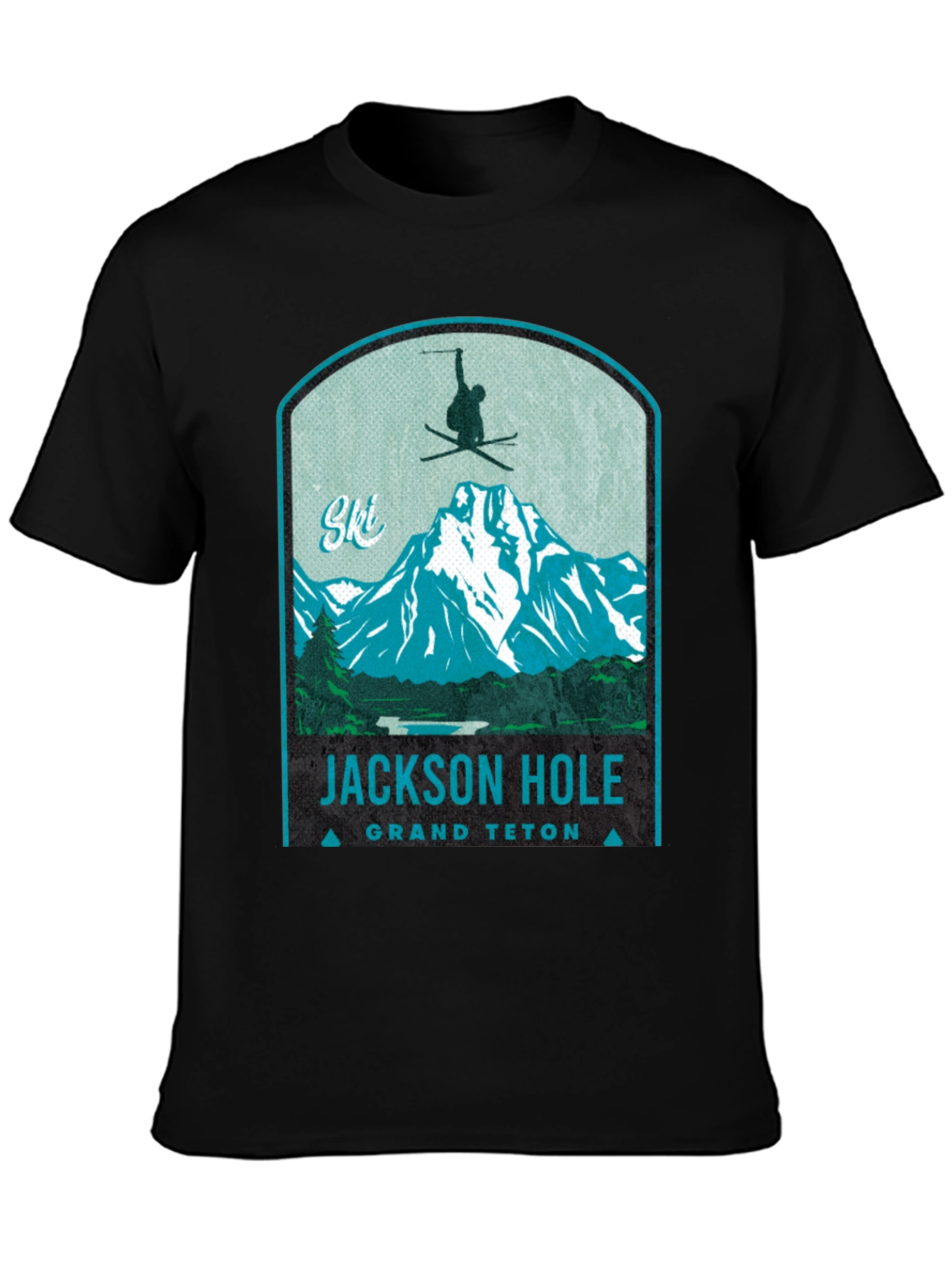 Jackson Hole Grand Teton Ski T-Shirt