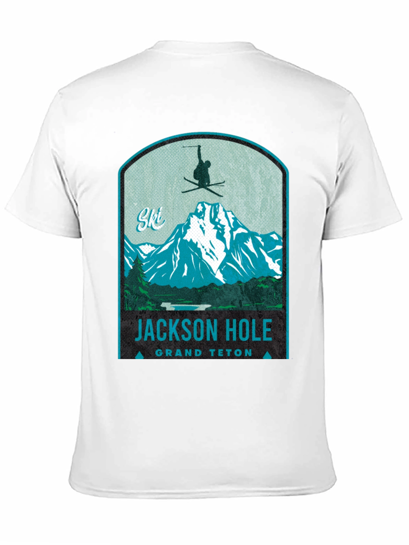 Jackson Hole Grand Teton Ski T-Shirt