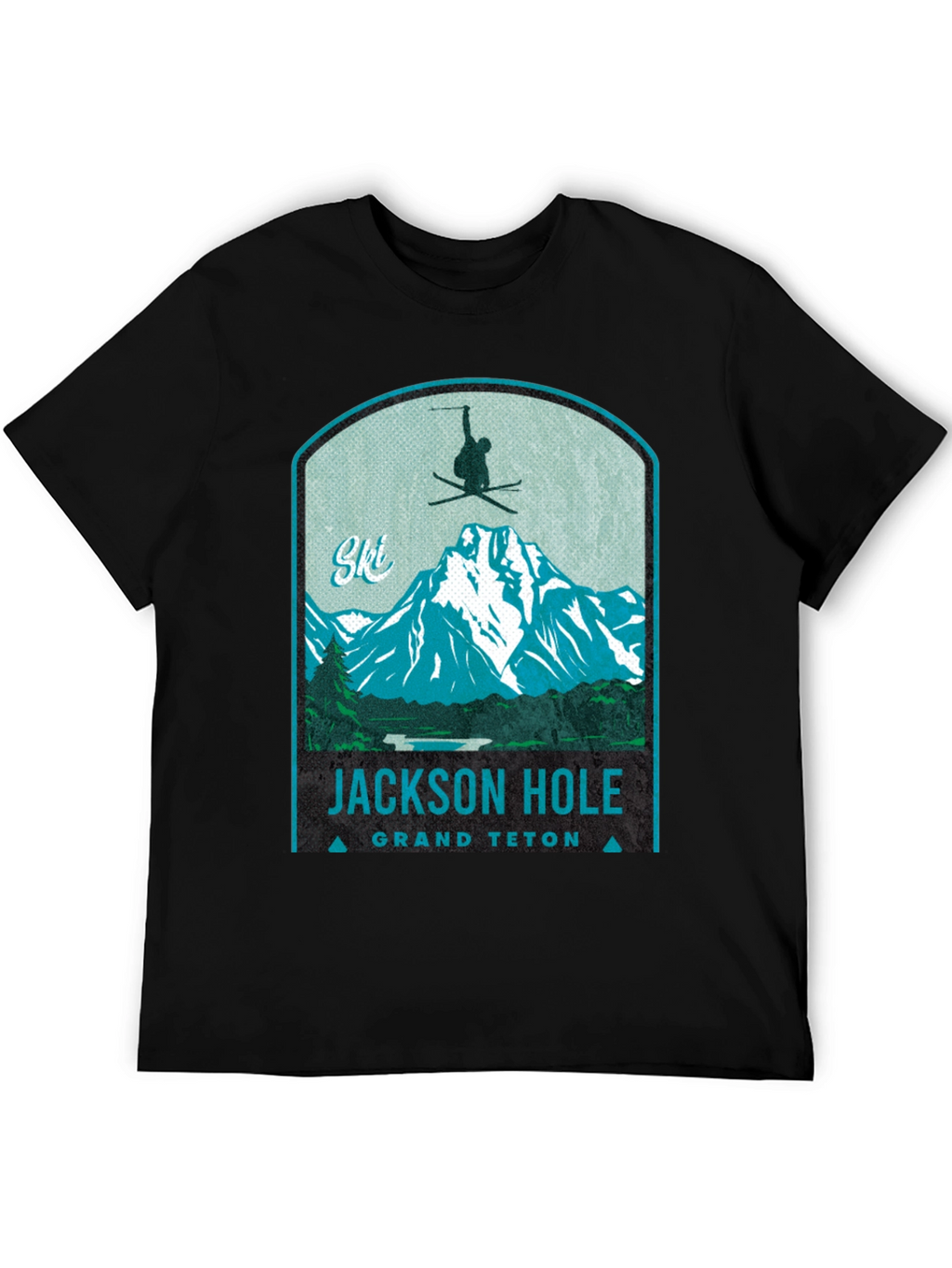Jackson Hole Grand Teton Ski T-Shirt