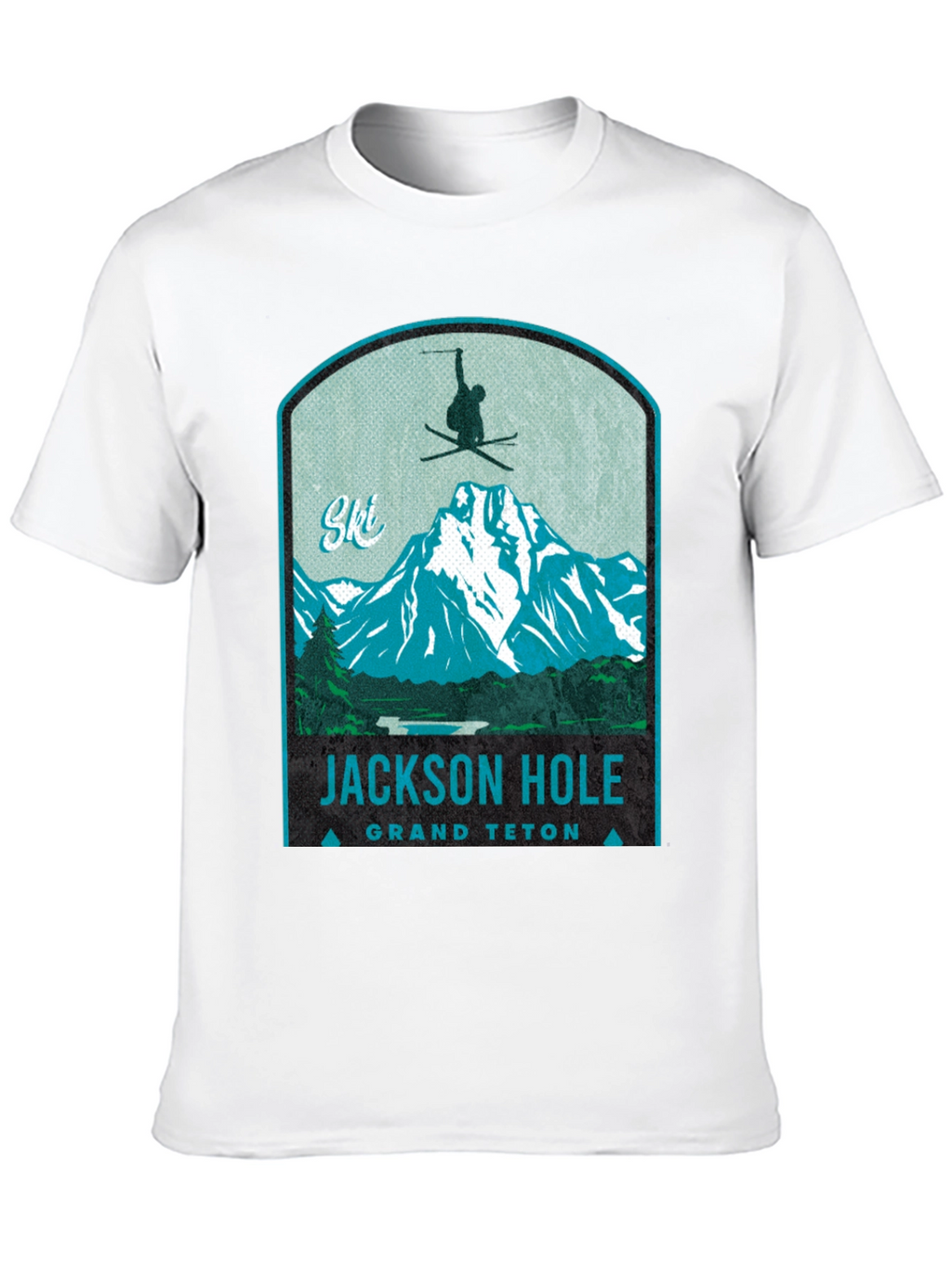Jackson Hole Grand Teton Ski T-Shirt
