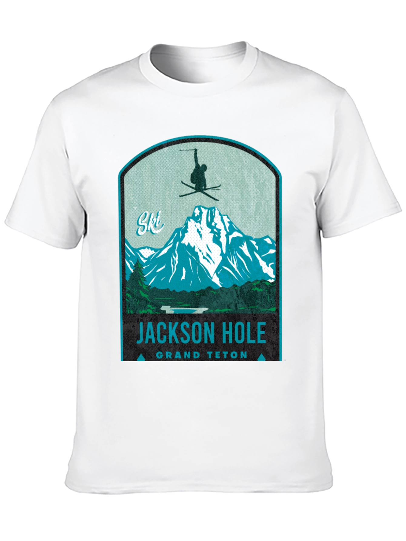 Jackson Hole Grand Teton Ski T-Shirt