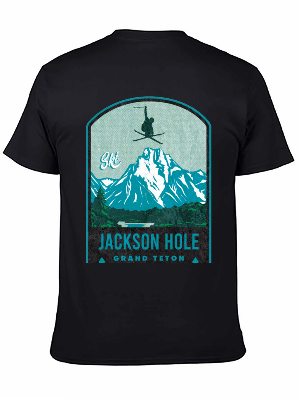 Jackson Hole Grand Teton Ski T-Shirt