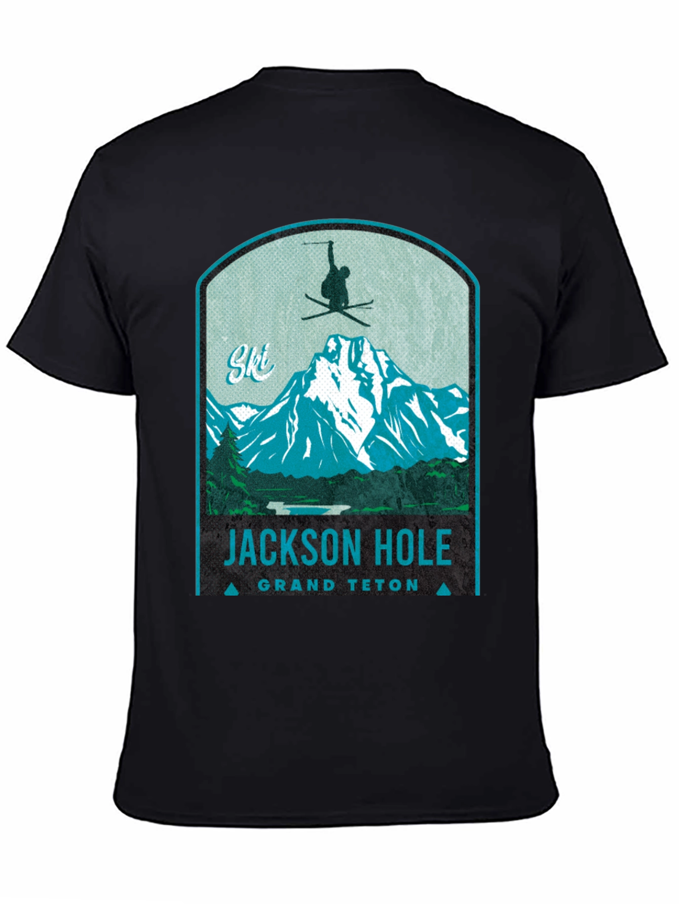 Jackson Hole Grand Teton Ski T-Shirt