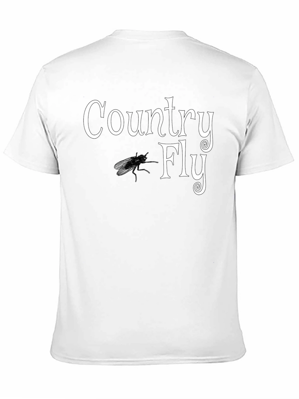Country Fly Graphic Black T-Shirt