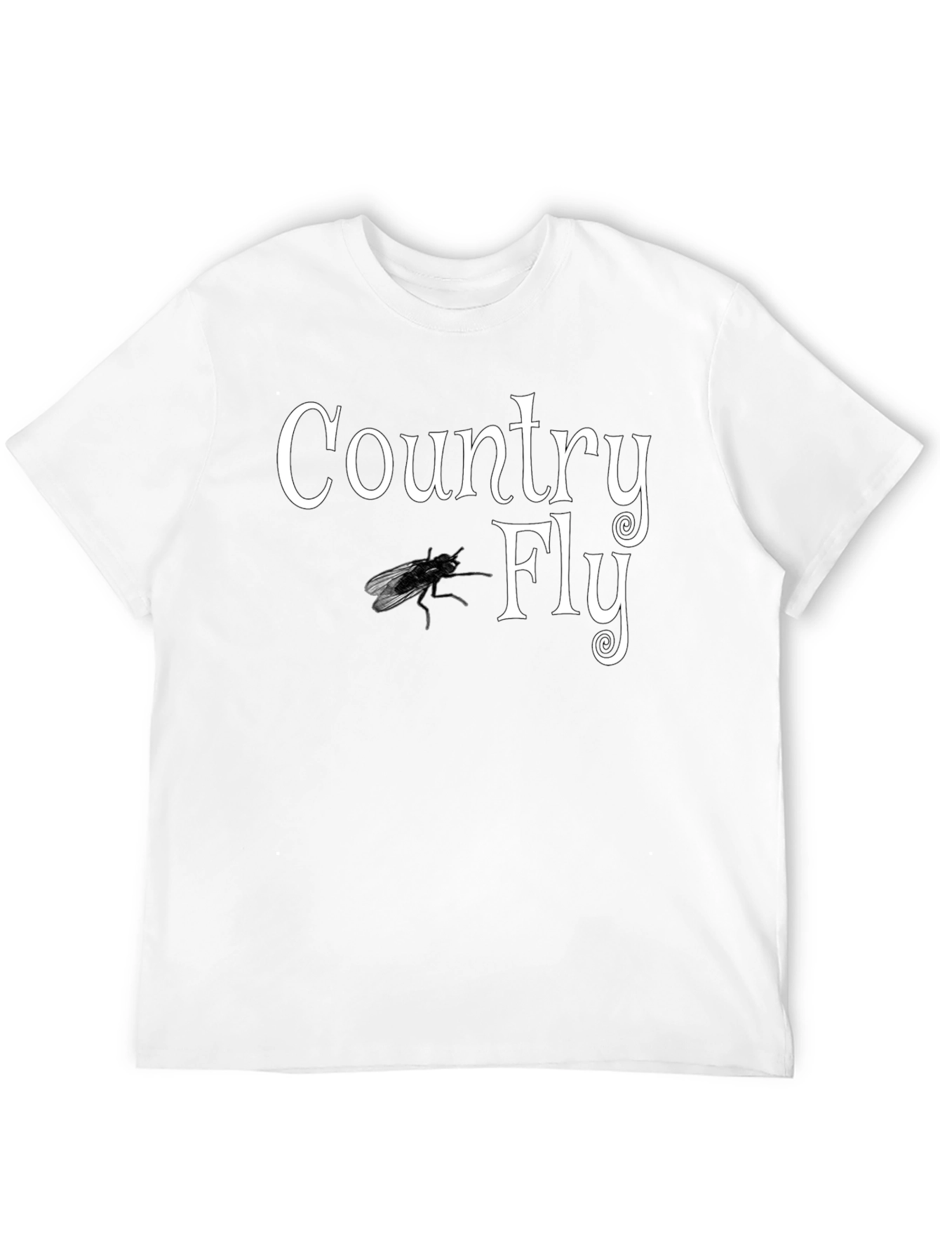 Country Fly Graphic Black T-Shirt